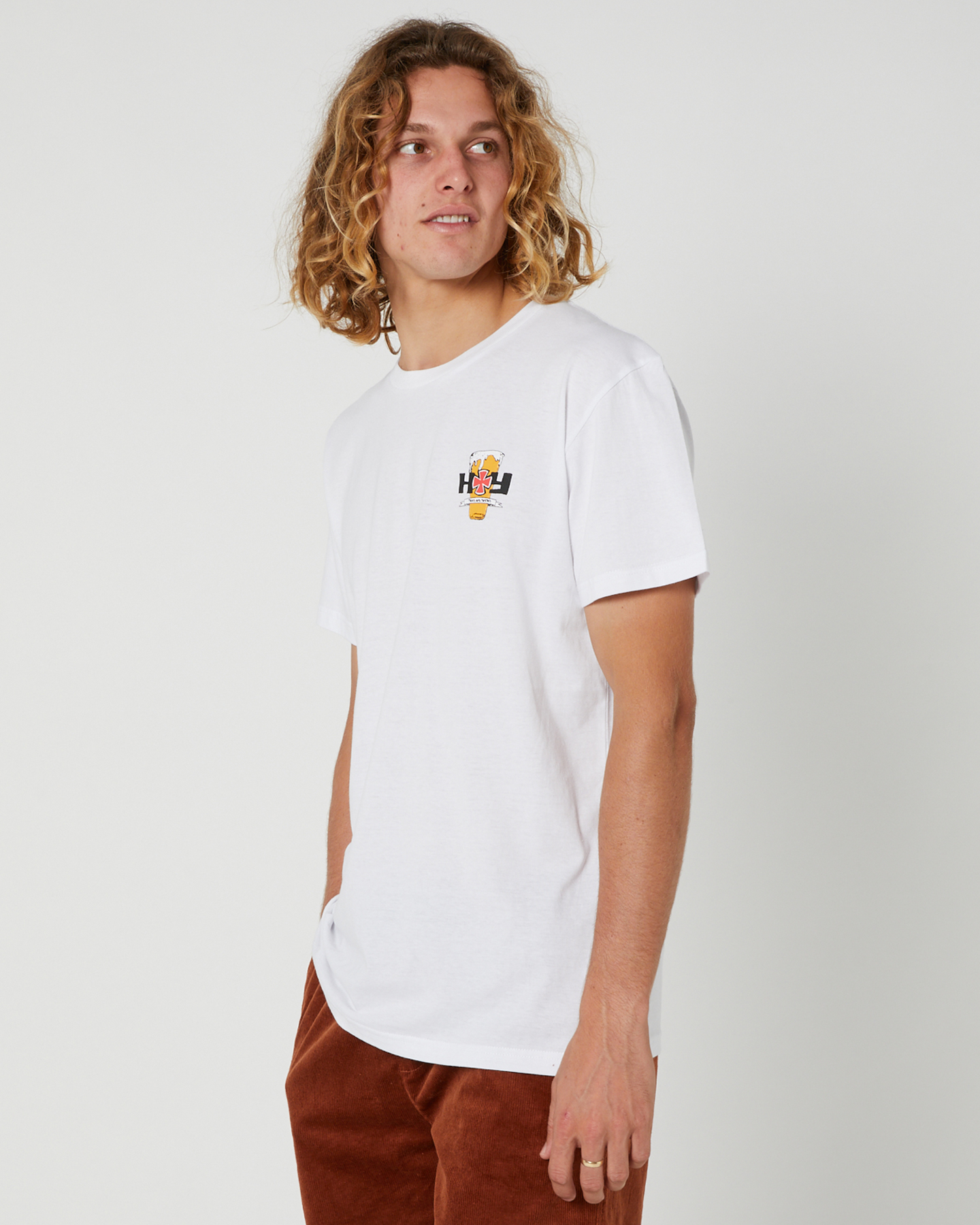 Liive Vision Pour Man Mens Ss Tee - White Multi | SurfStitch