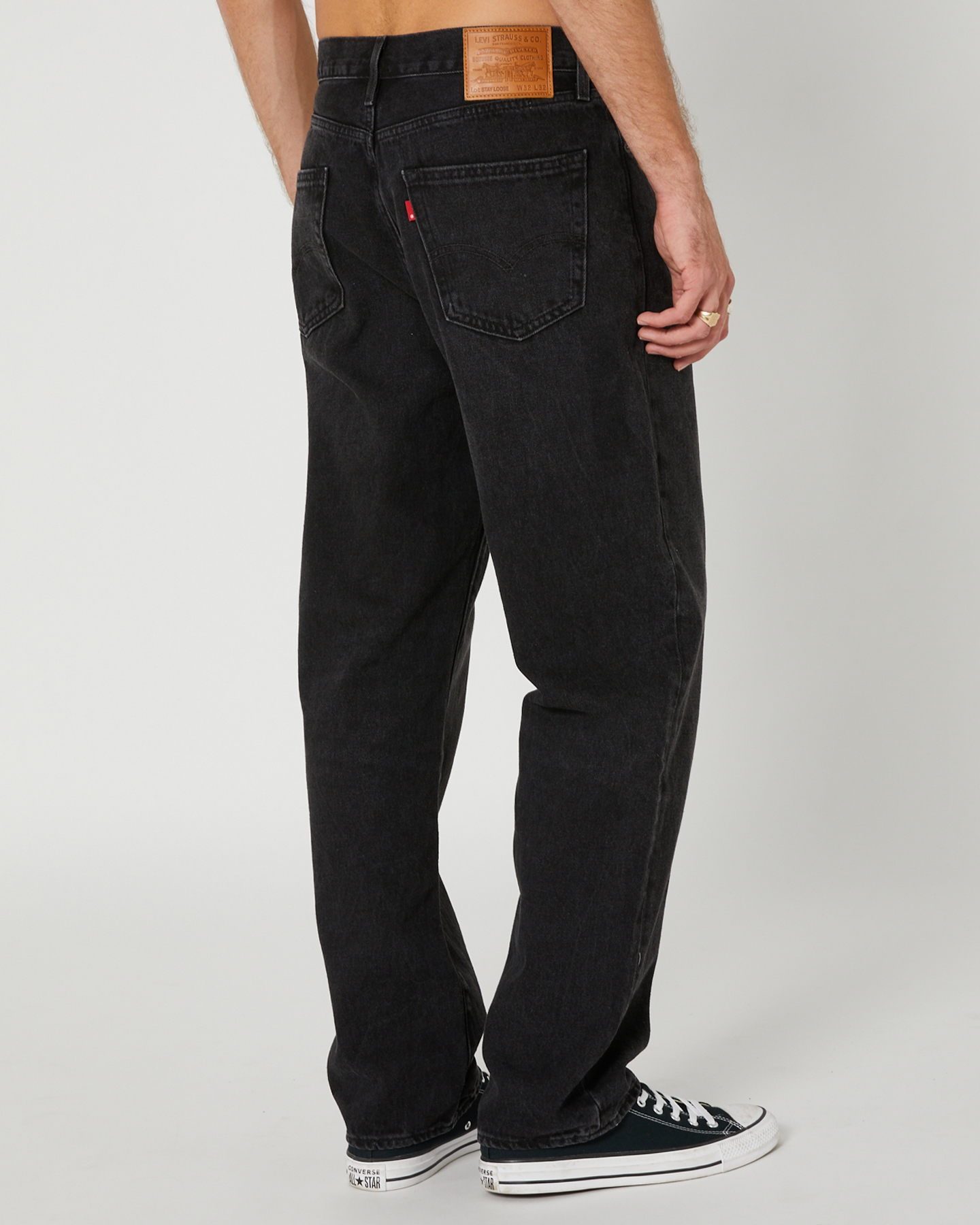 Levi's 568 Stay Loose Mens Denim Jean - Black Stonewash | SurfStitch