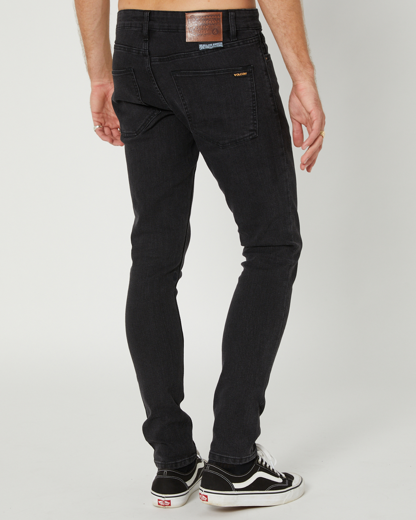 Volcom 2X4 Tapered Mens Jean - Washed Black Out | SurfStitch