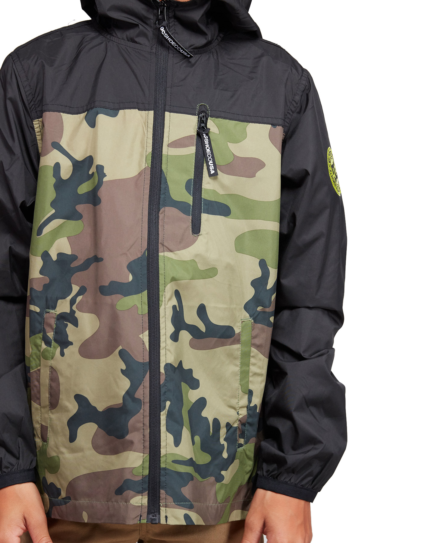 Dc Shoes Youth Dagup Print Water Resistant Hooded Jacket - Camo ...