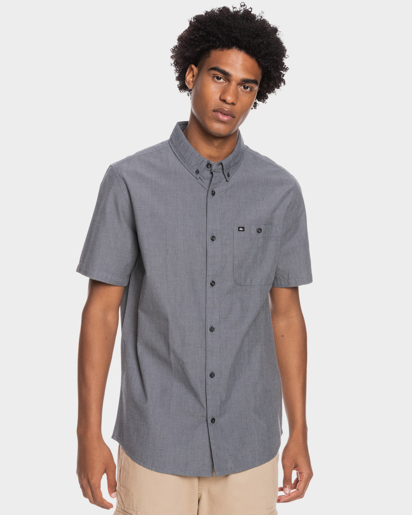 Quiksilver Mens Winfall Short Sleeve Shirt - Black | SurfStitch