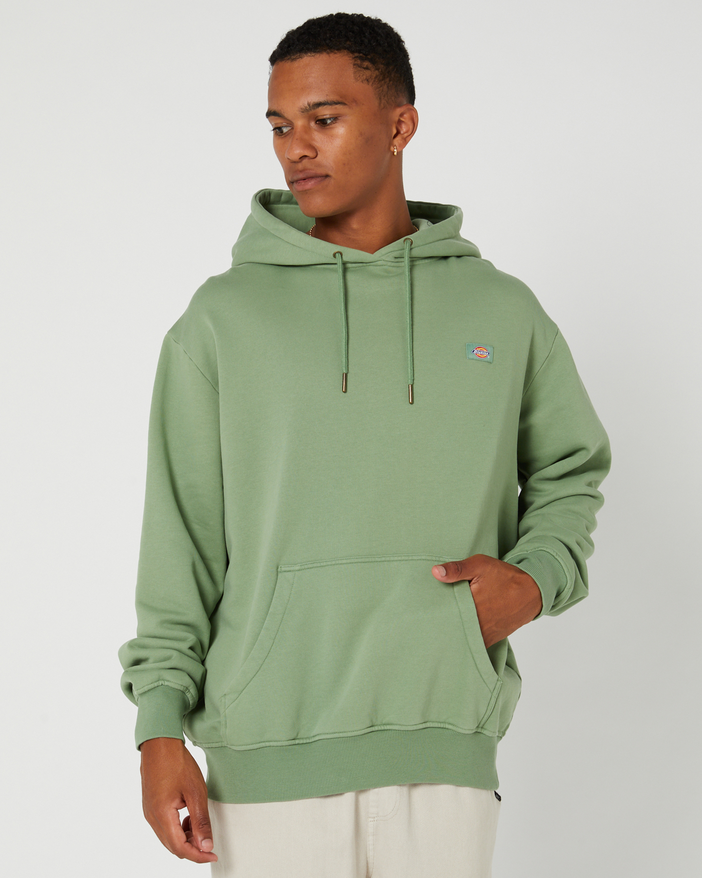 Dickies Classic Label Washed Pull Over Hoody - Jade | SurfStitch