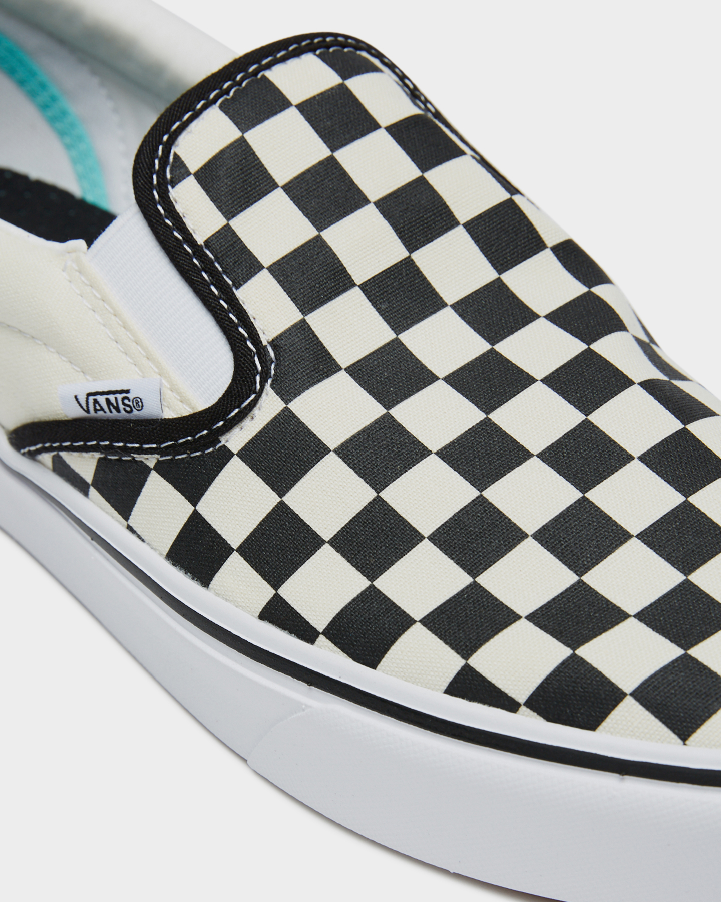 van slip on rainbow checkerboard
