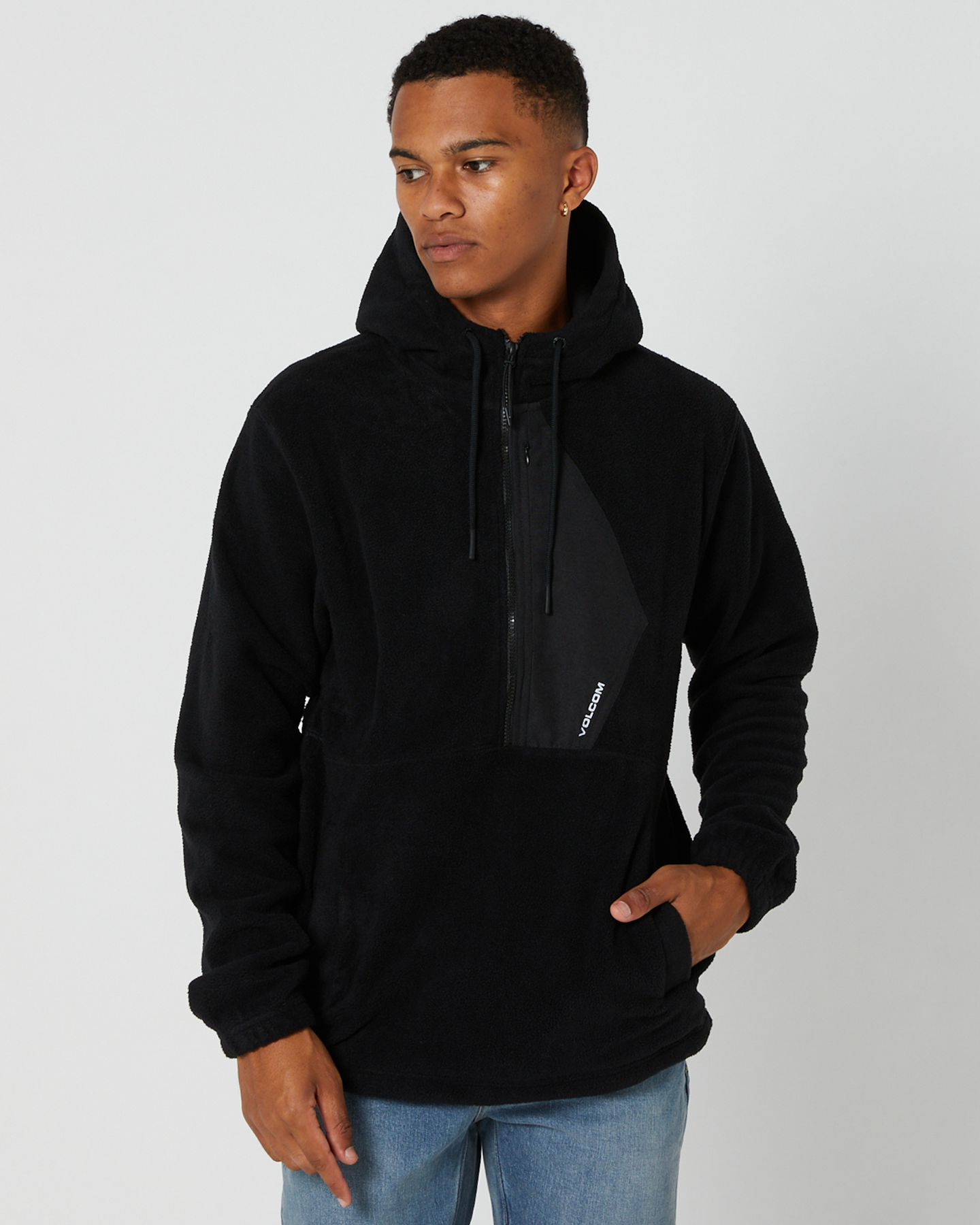 Volcom Unerstand Half Zip Hoodie - Black | SurfStitch