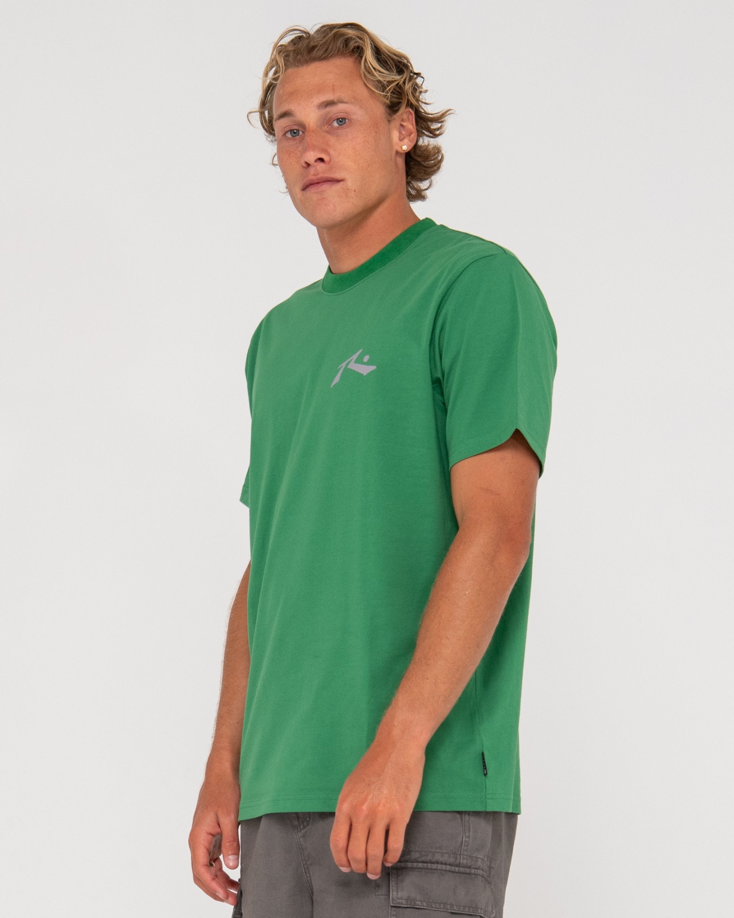 Rusty Competition Short Sleeve Tee - Green | SurfStitch