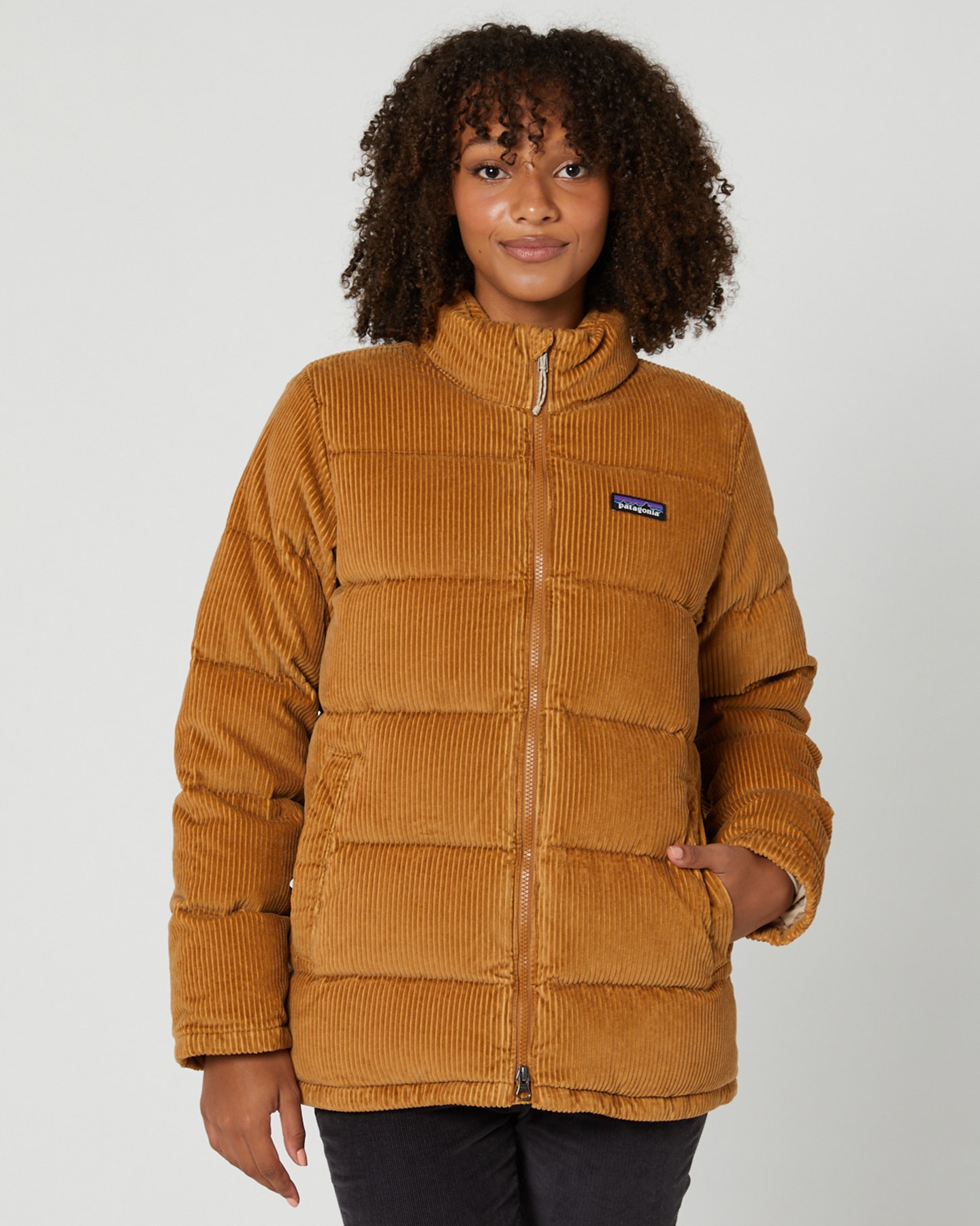 Patagonia Womens Cord Fjord Coat - Nest Brown