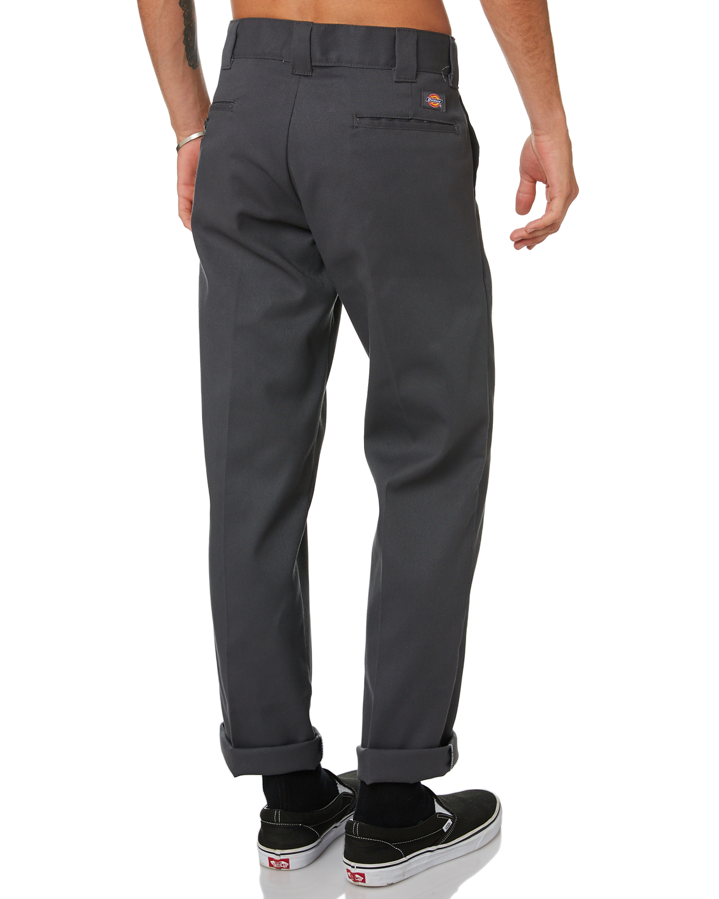 Dickies Mens 873F Flex Slim Fit Straight Work Pant - Charcoal | SurfStitch