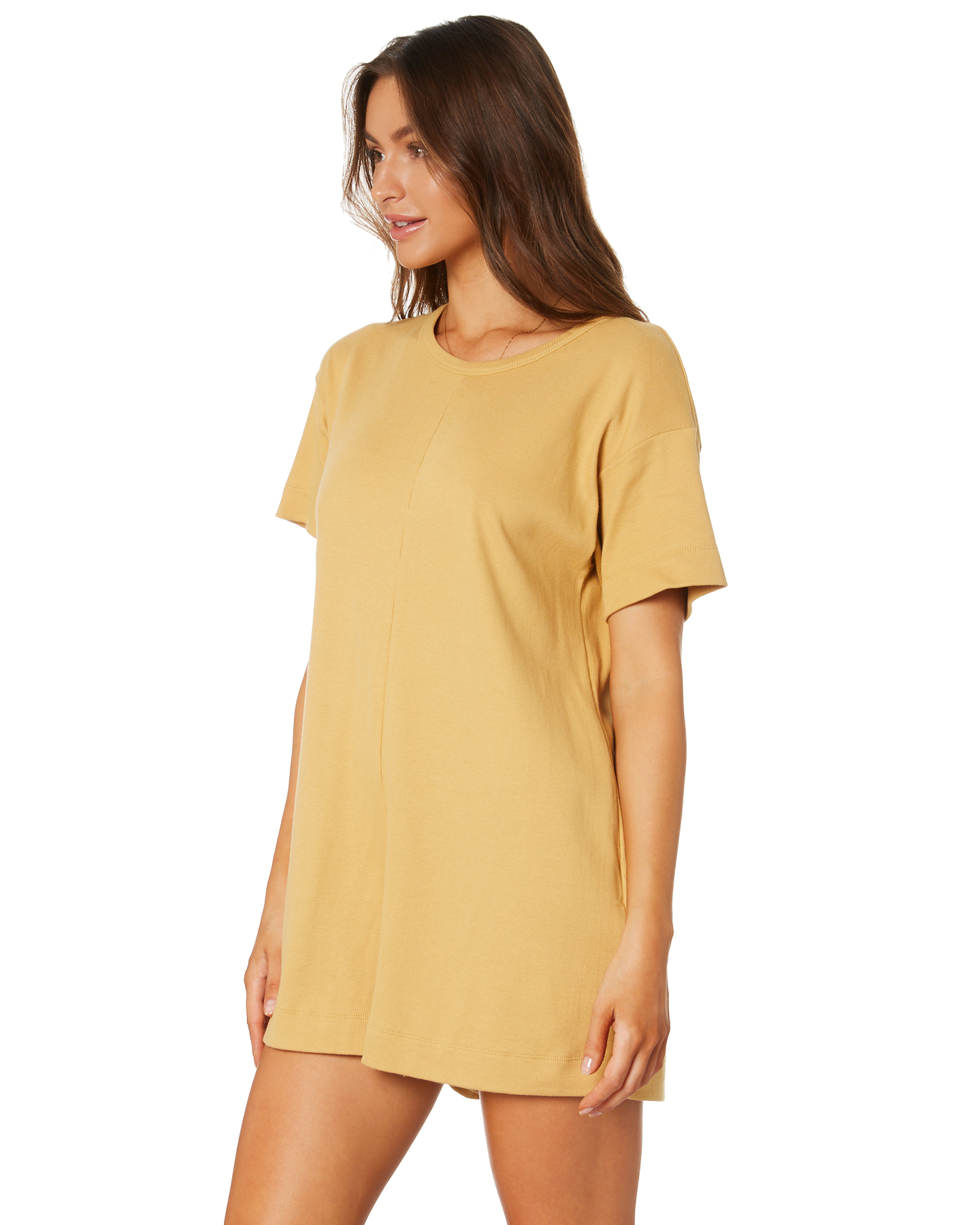 The Bare Road Bronte Playsuit - Mustard | SurfStitch
