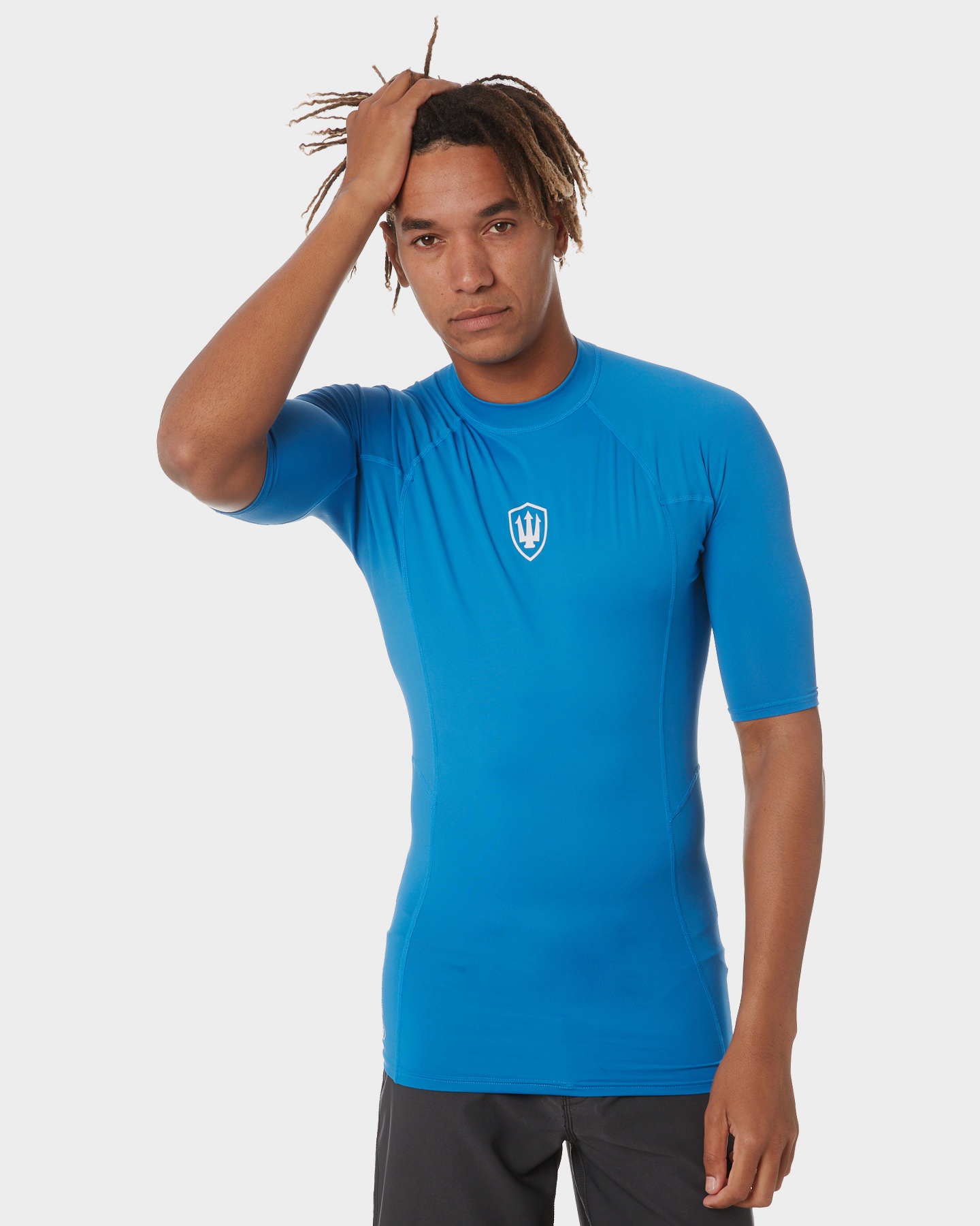 Fk Surf Mens Ss Rash Shirt Blue SurfStitch