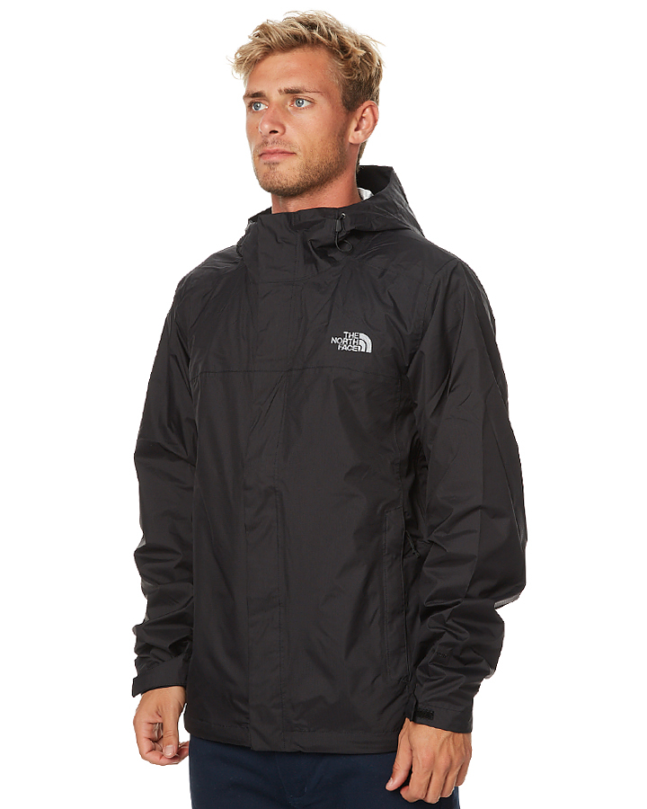 north face windbreaker mens black