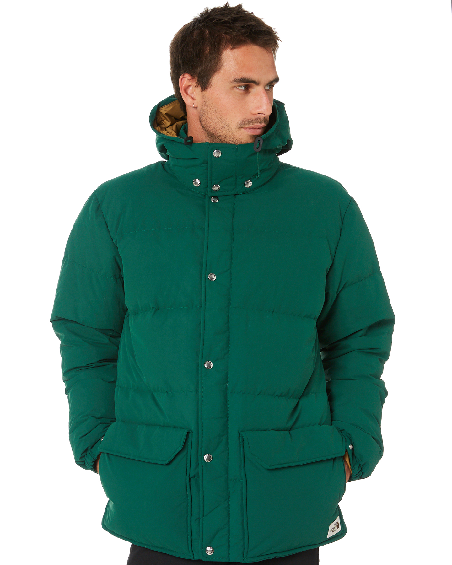 mens khaki north face jacket