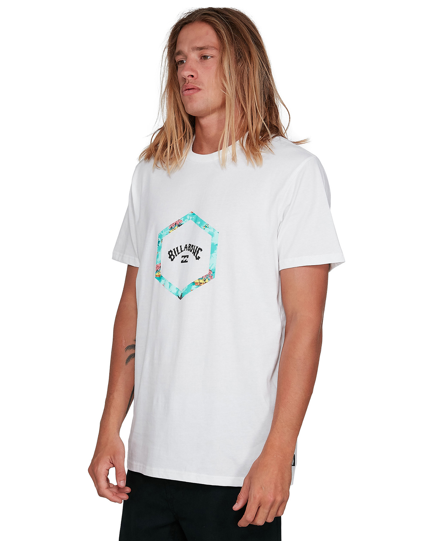 billabong white t shirt mens
