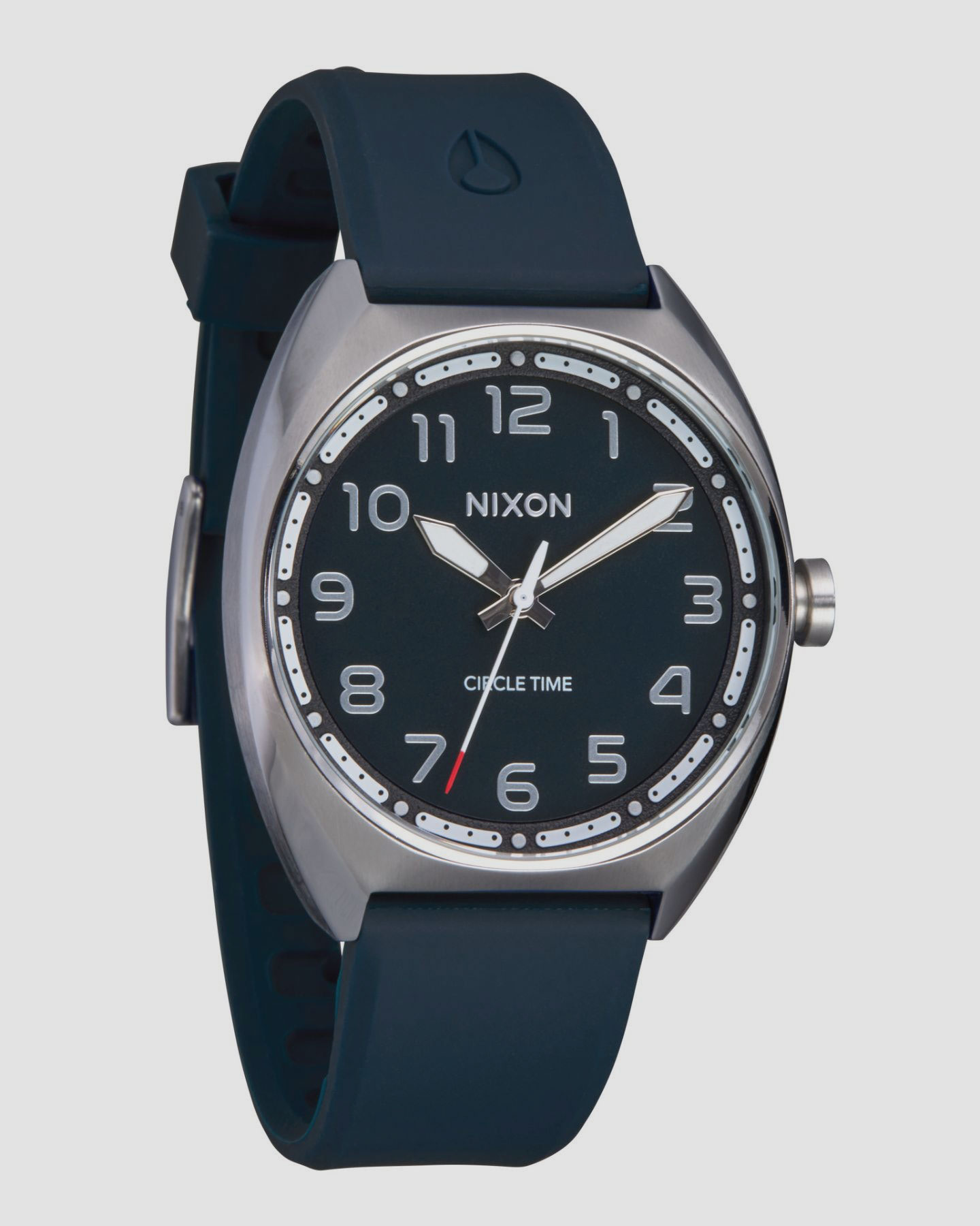 Nixon Mullet Watch Silver / Teal SurfStitch