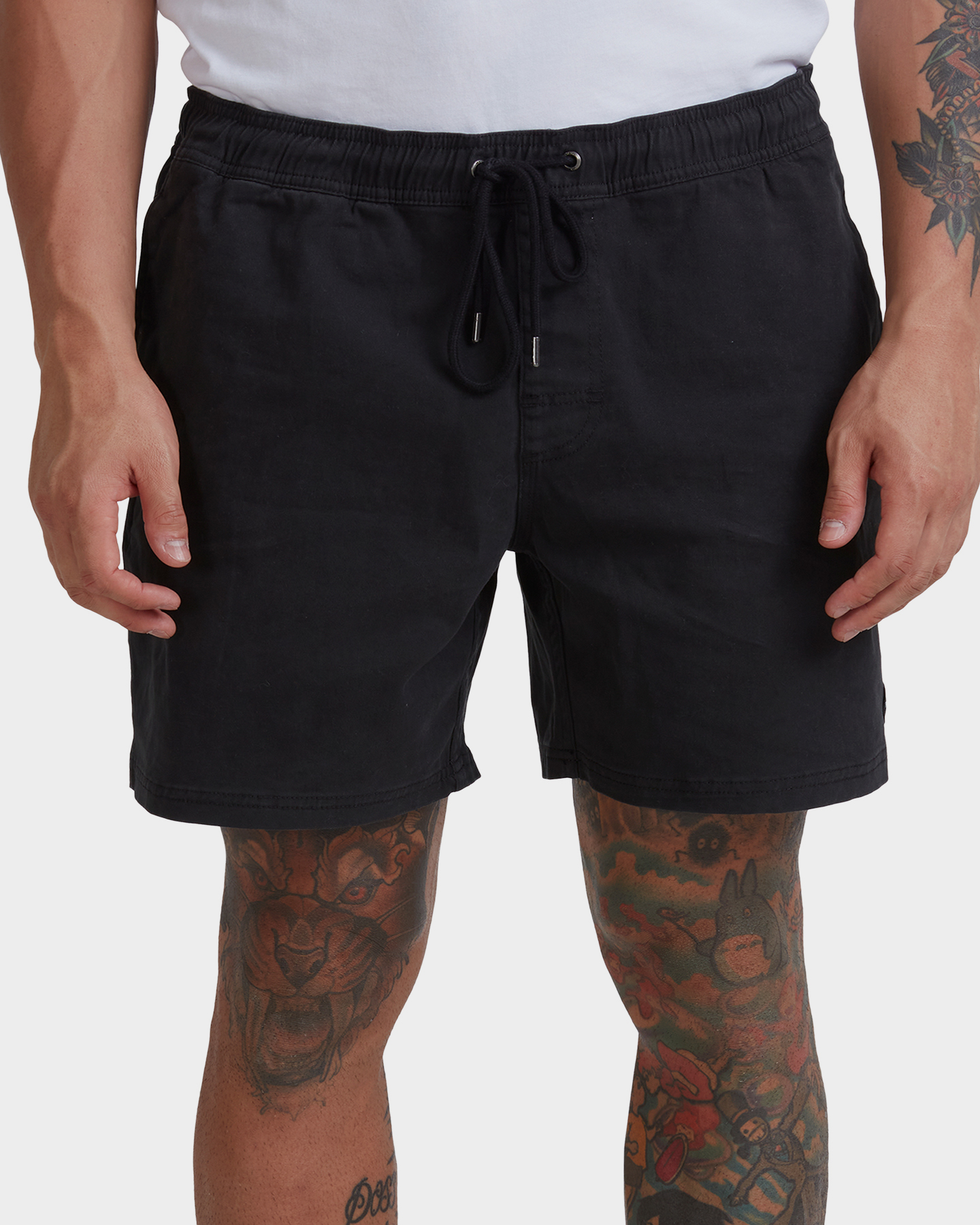 Rvca Escape Elastic Short - Black | SurfStitch