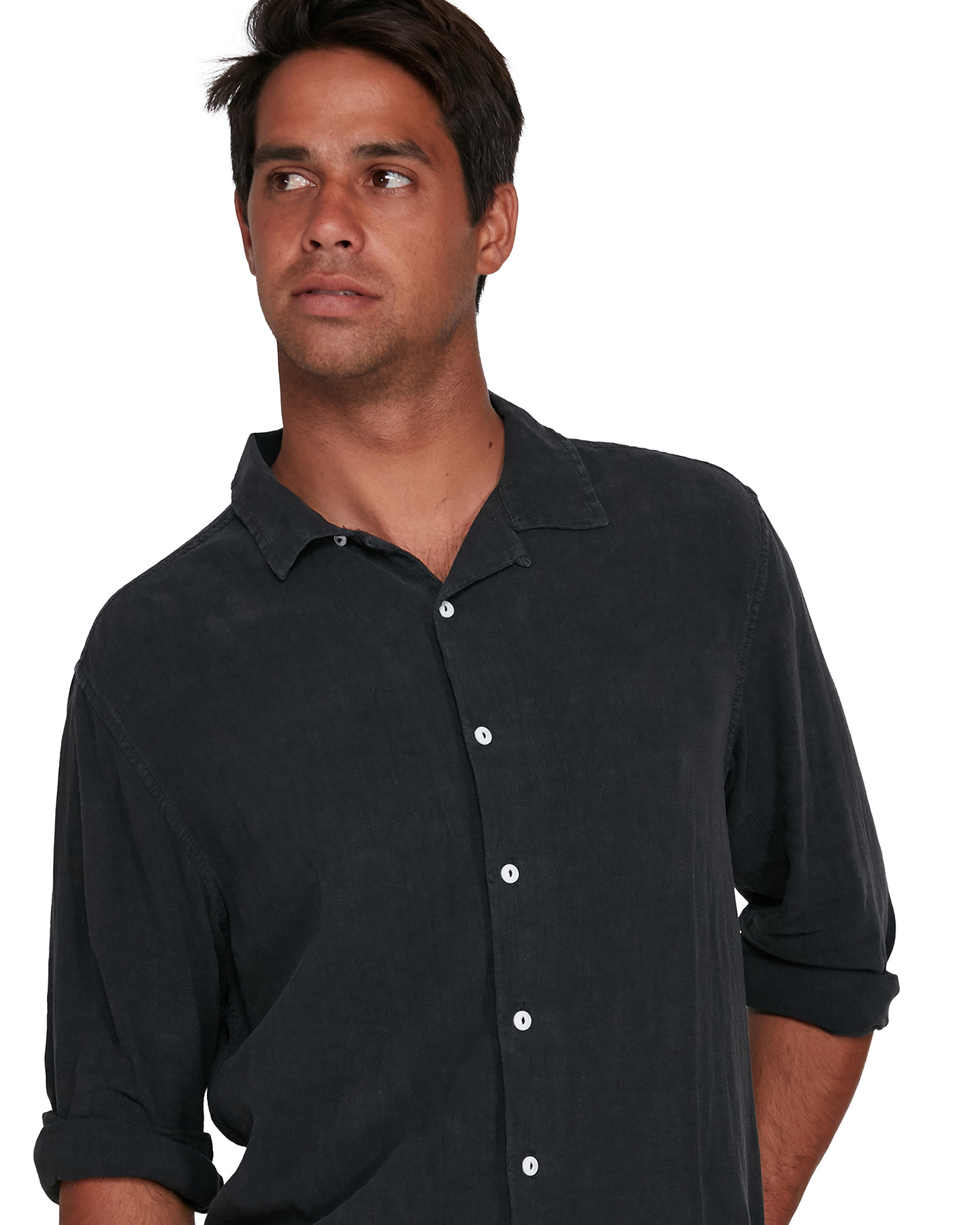 Rvca Beat Long Sleeve Shirt - Black | SurfStitch