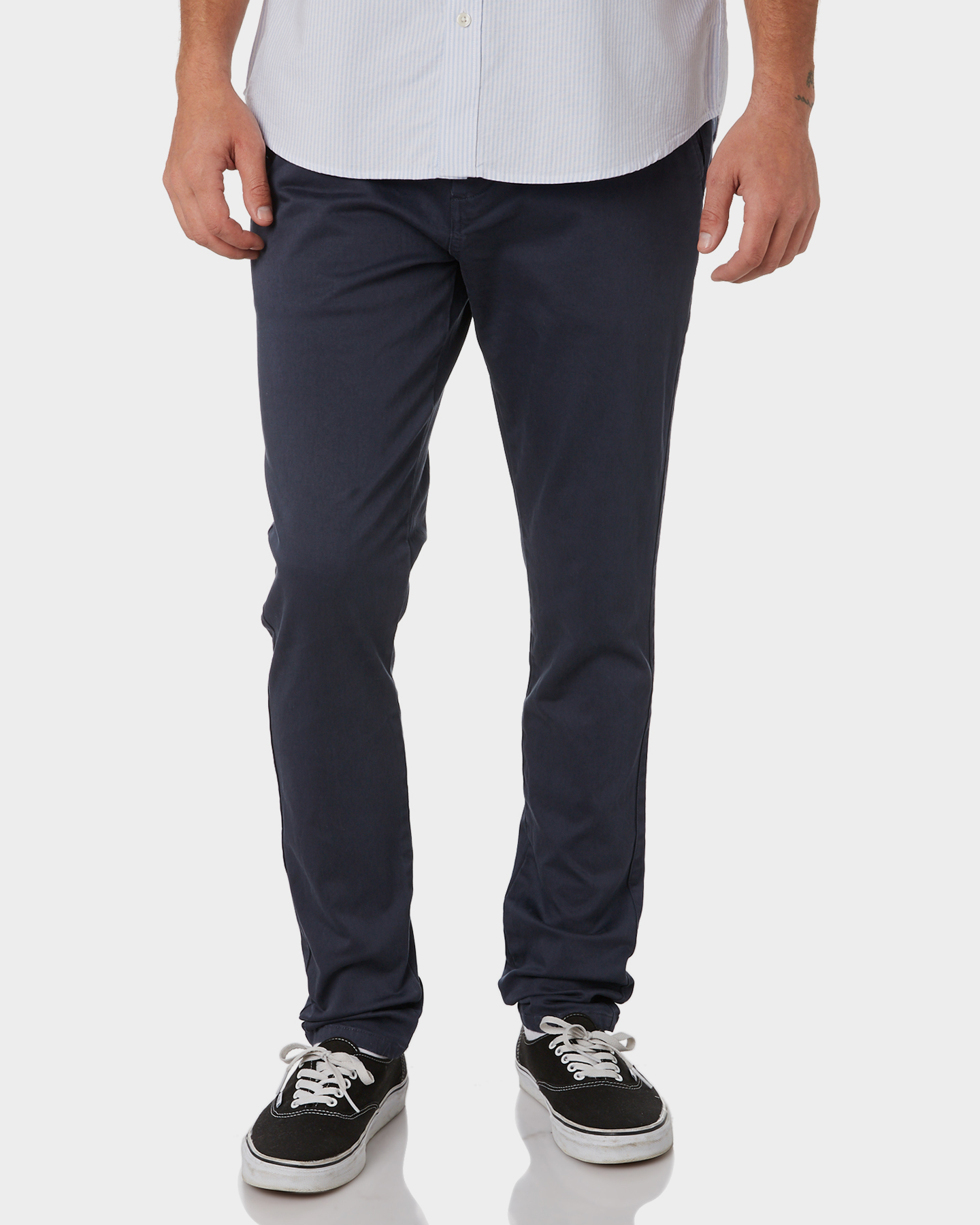 Primark Chino trouser discount 84% slim MEN FASHION Trousers Skinny Navy Blue 