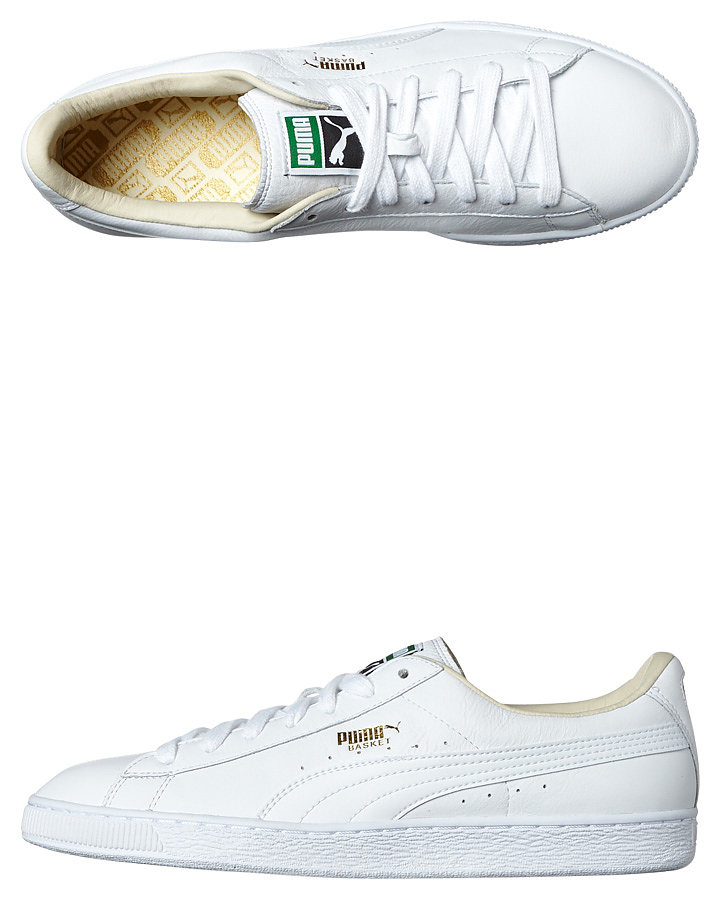 puma basket classic lfs sneakers in white