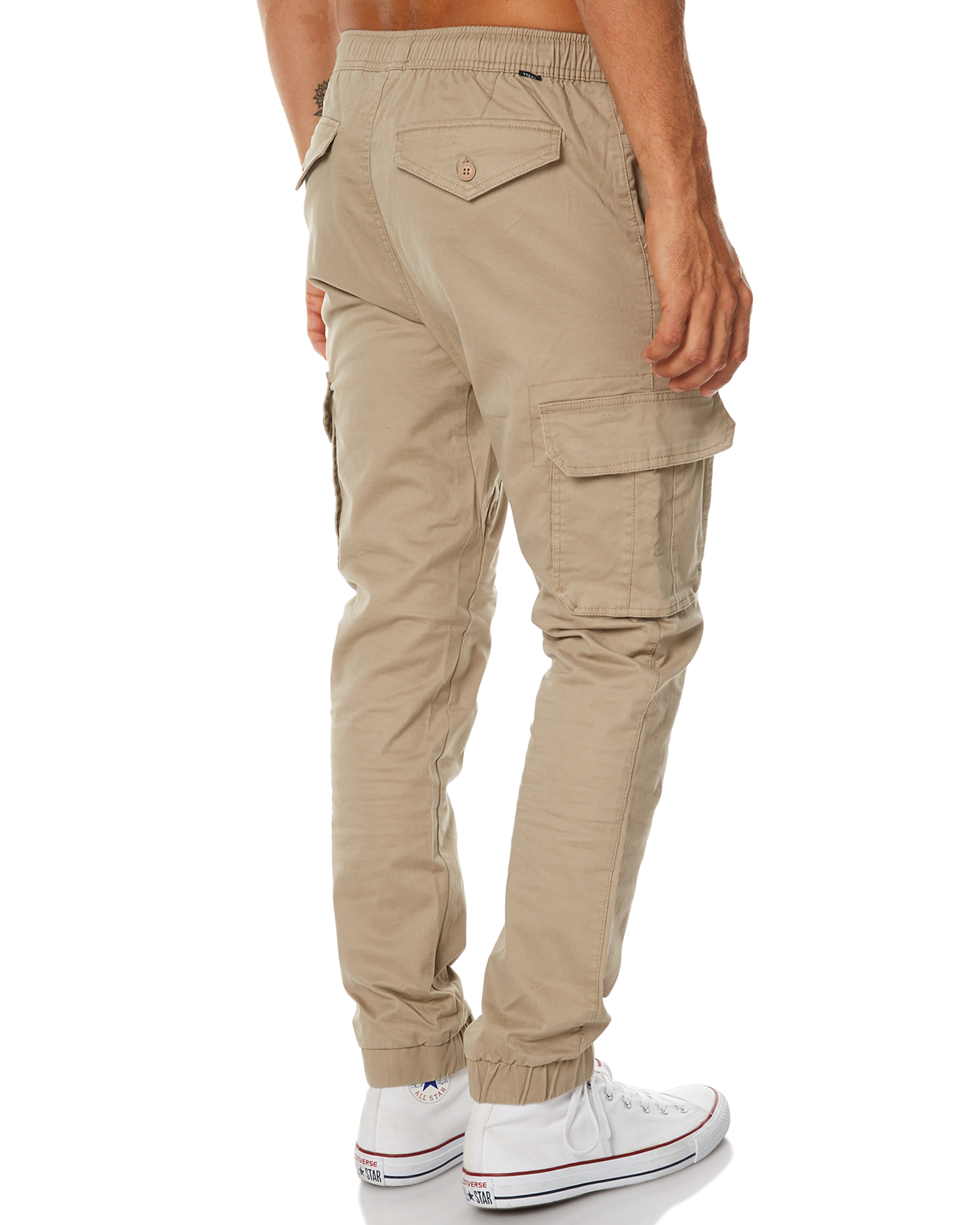 Swell Blunt Mens Cargo Jogger Pant - Khaki | SurfStitch