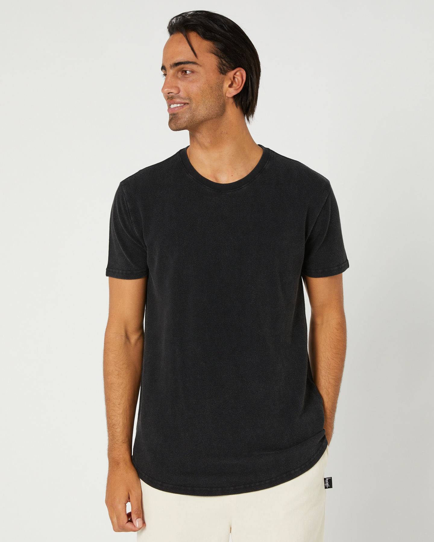 Silent Theory Acid Pique Mens Ss Tee - Washed Black
