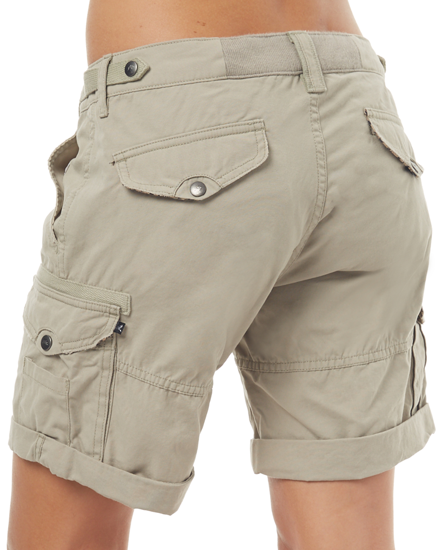 Rusty Cadet Womens Cargo Short - Moss Grey | SurfStitch