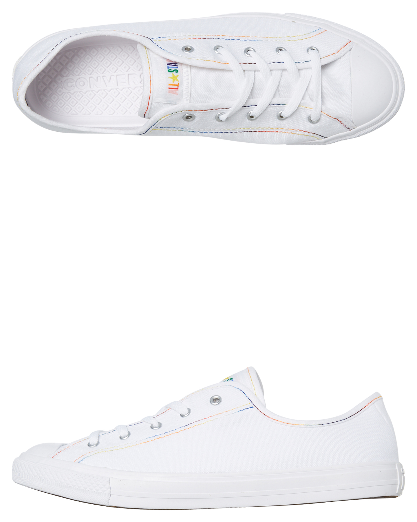 converse dainty white