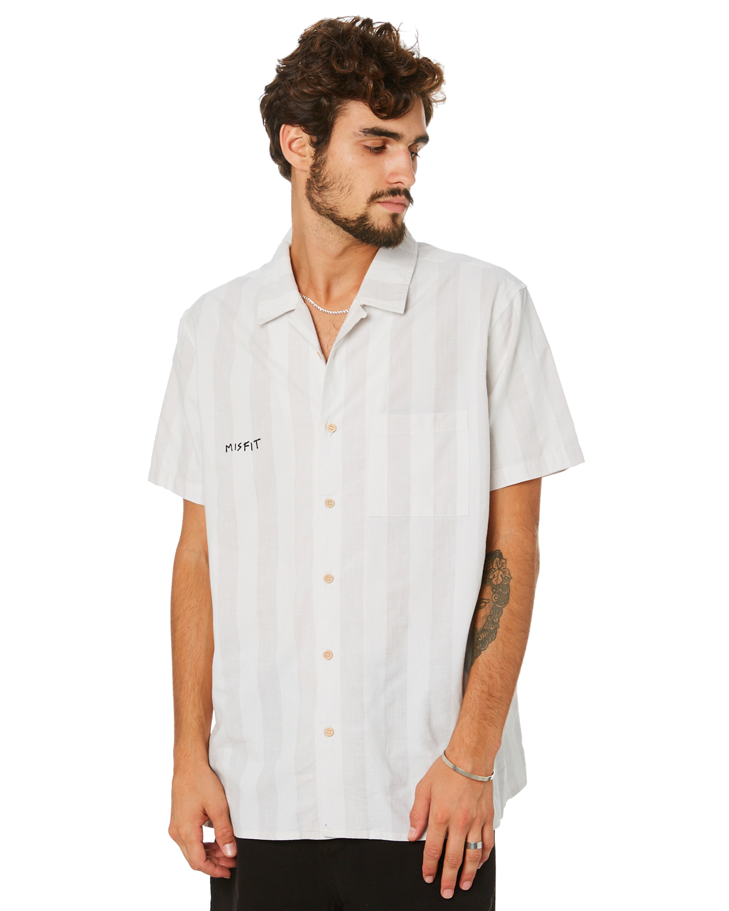 Misfit Lilly Mens Shirt - Off White | SurfStitch