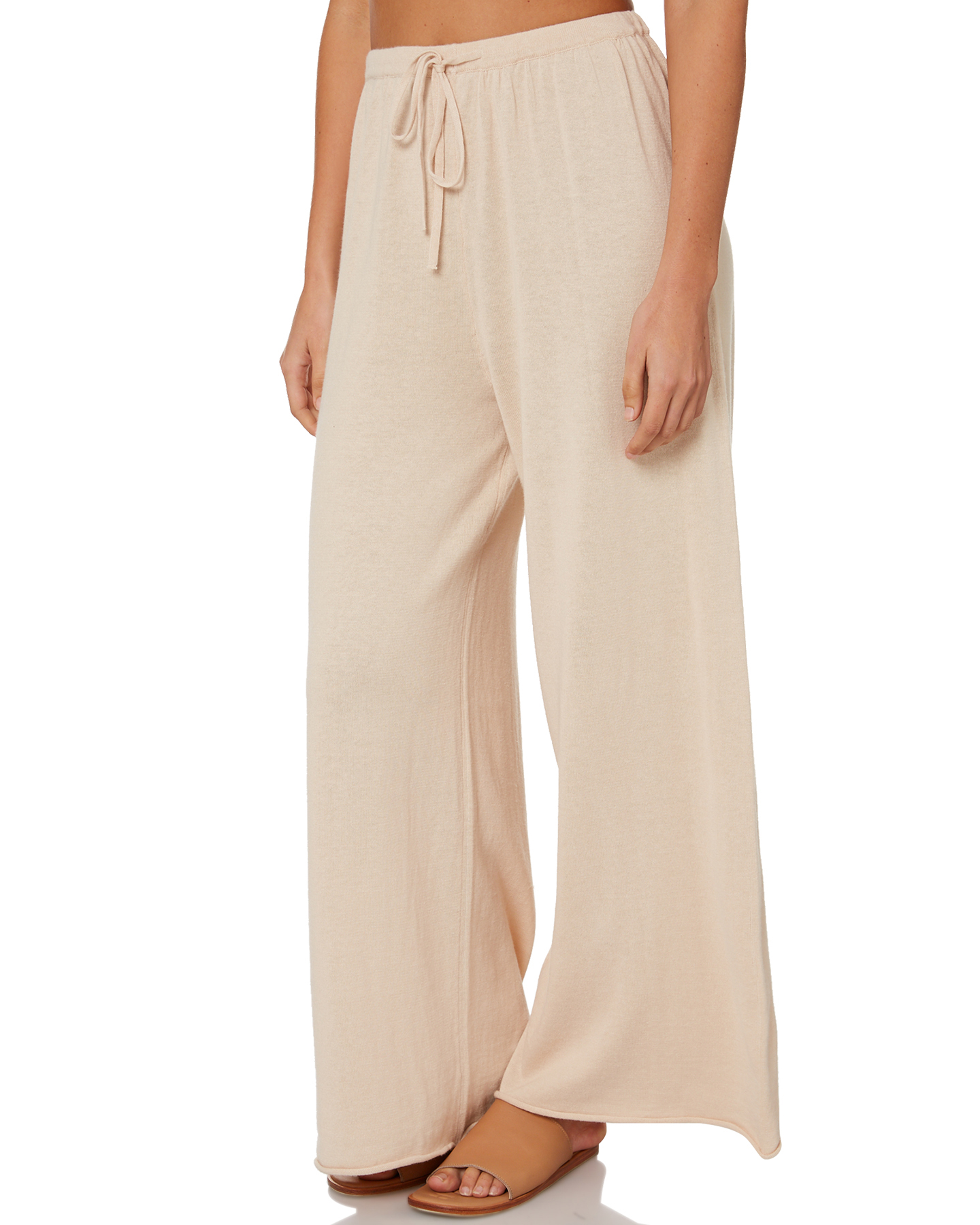 Zulu And Zephyr Lounge Knit Pant - Beige | SurfStitch