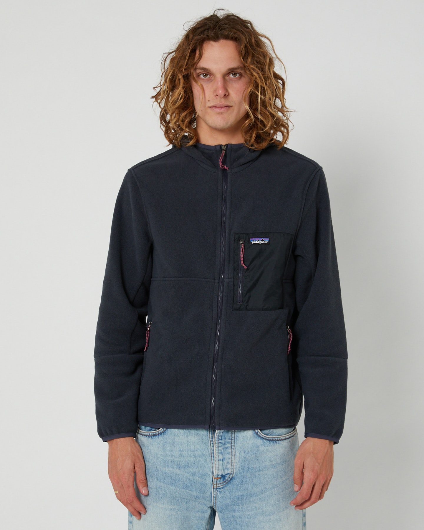 Patagonia Mens Microdini Hoody - Pitch Blue | SurfStitch