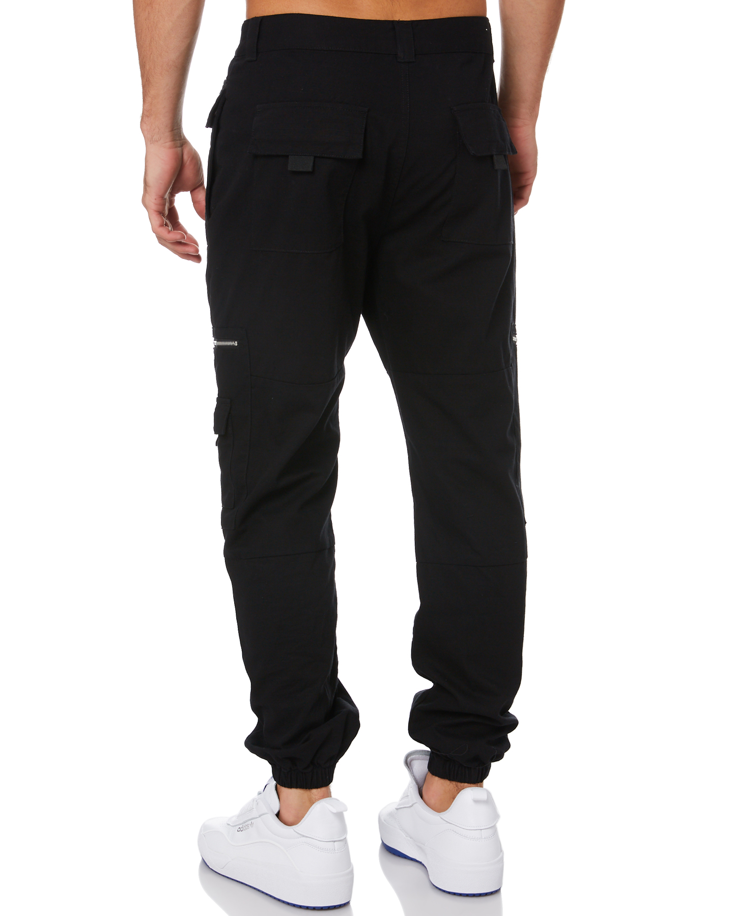 Zanerobe Jumpa Combat Jogger Mens Pant - Black | SurfStitch