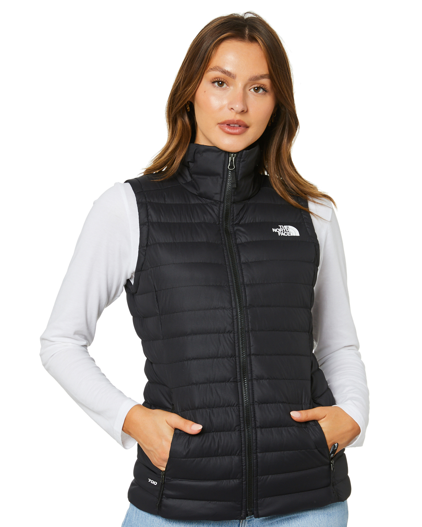 The North Face Womens Stretch Down Vest - Black | SurfStitch