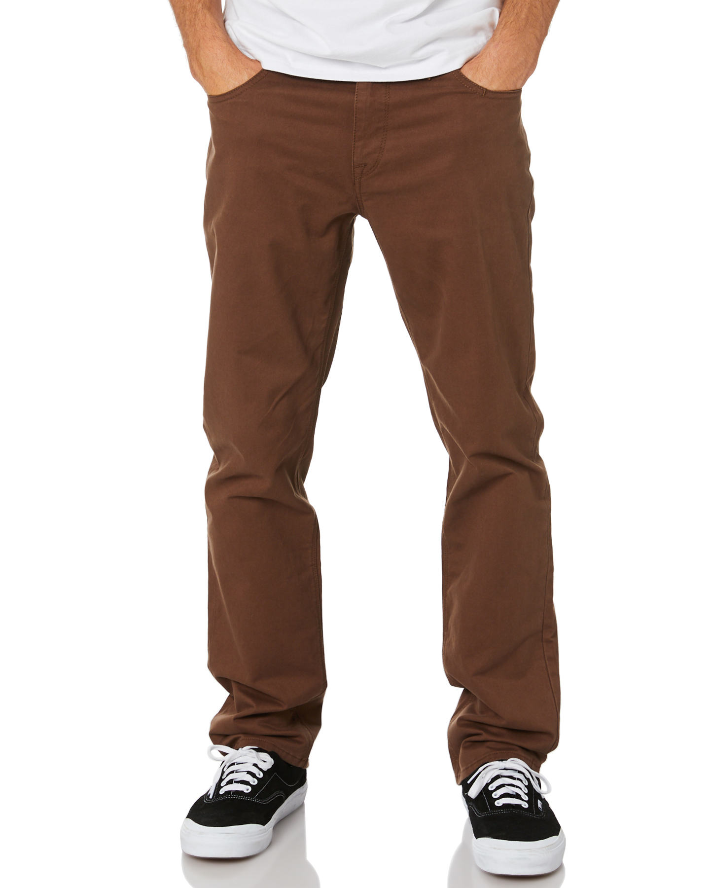 Volcom Solver Lite Mens 5 Pocket Pant - Vintage Brown | SurfStitch