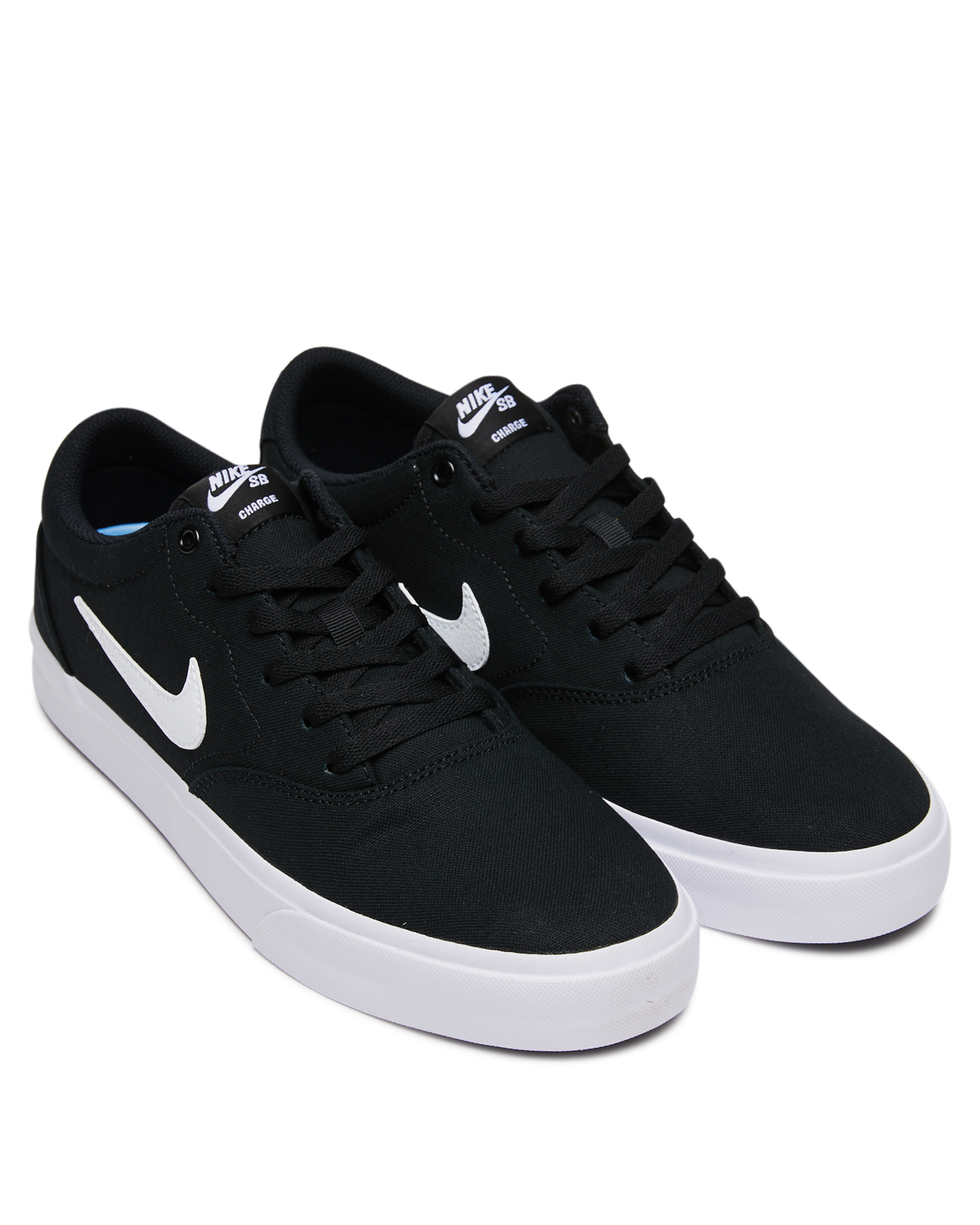 Nike Sb Charge Canvas Shoe - Black White | SurfStitch