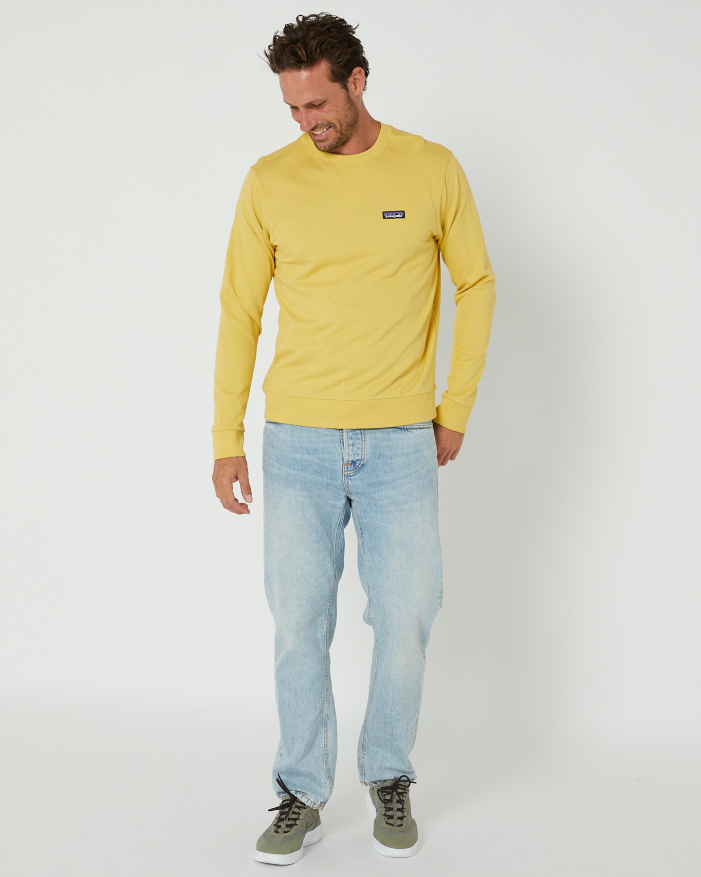 Mustard yellow patagonia pullover clearance