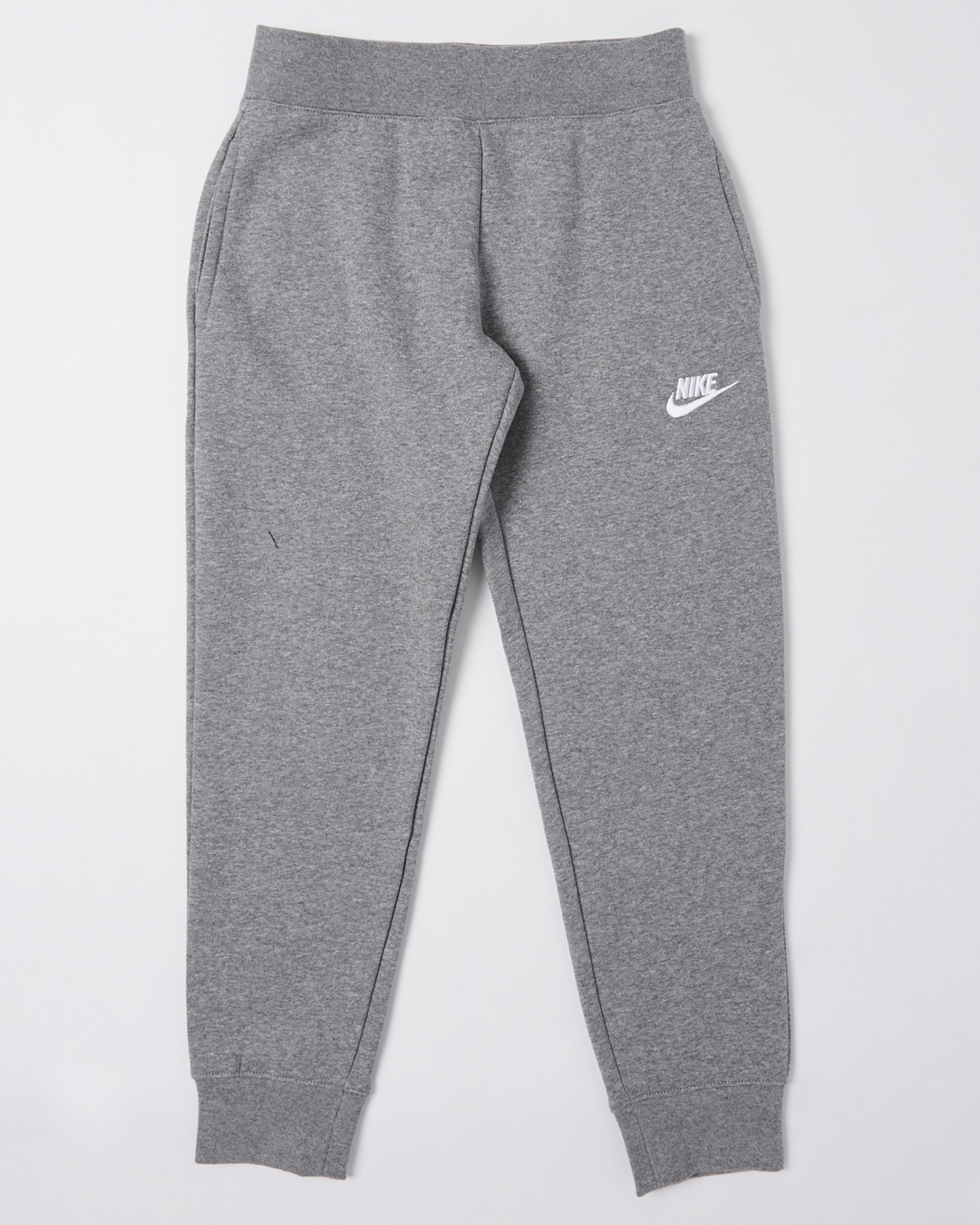 Nike Nike Sportswear Club Fleece Trackpant - Carbon Heather White ...