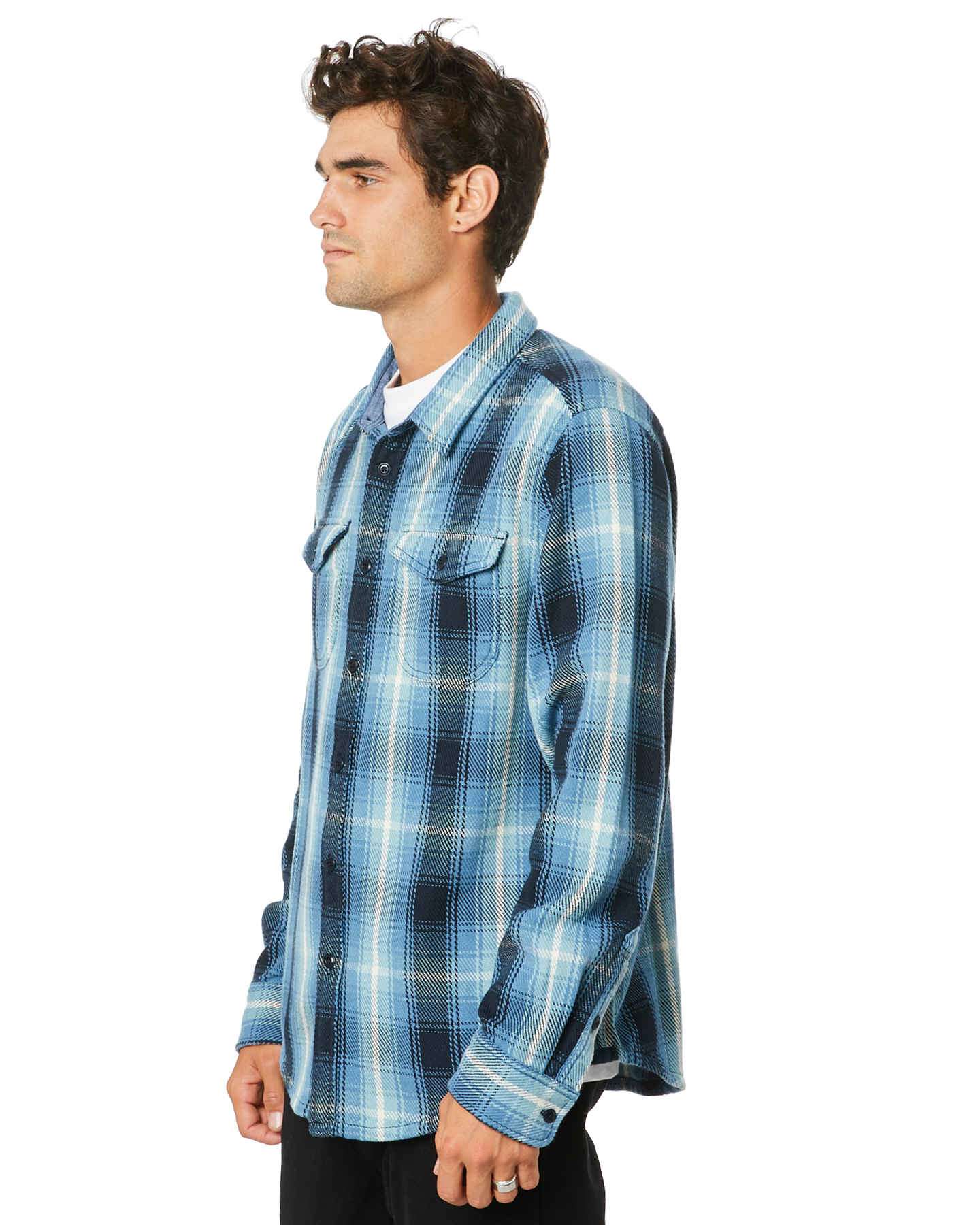 Outerknown Blanket Mens Ls Shirt - Puget Plaid | SurfStitch