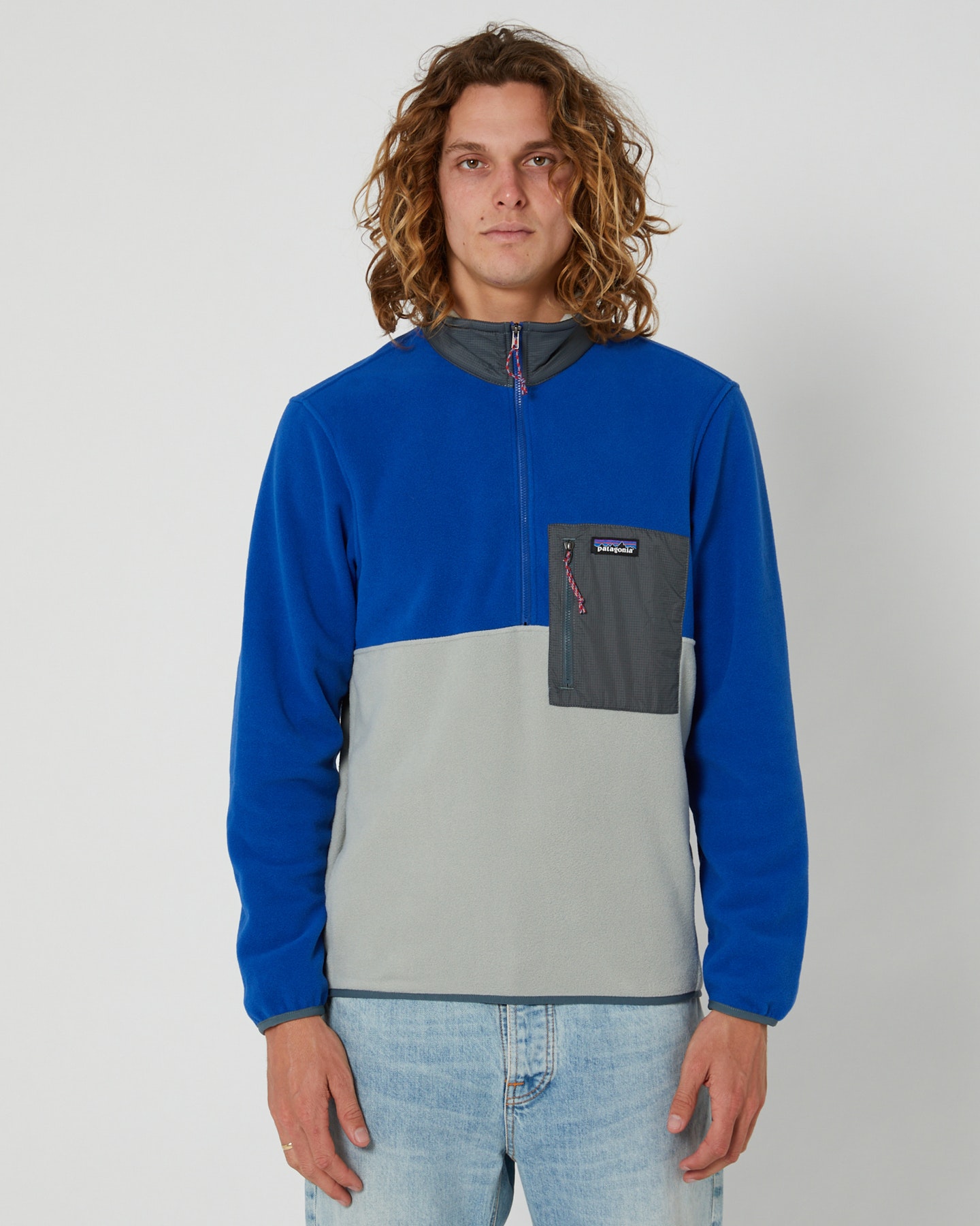 Blue patagonia deals pullover