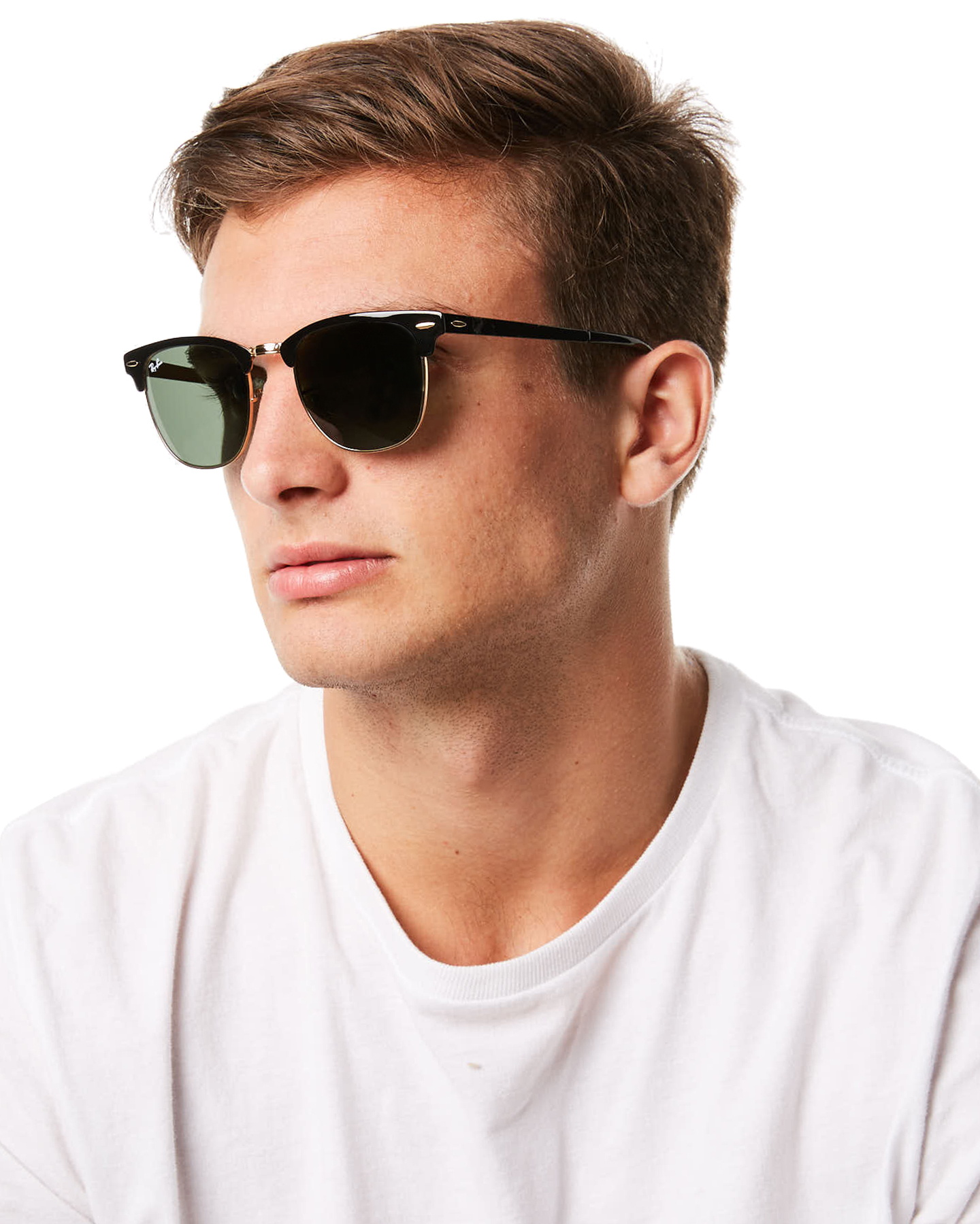 ray ban clubmaster black and gold