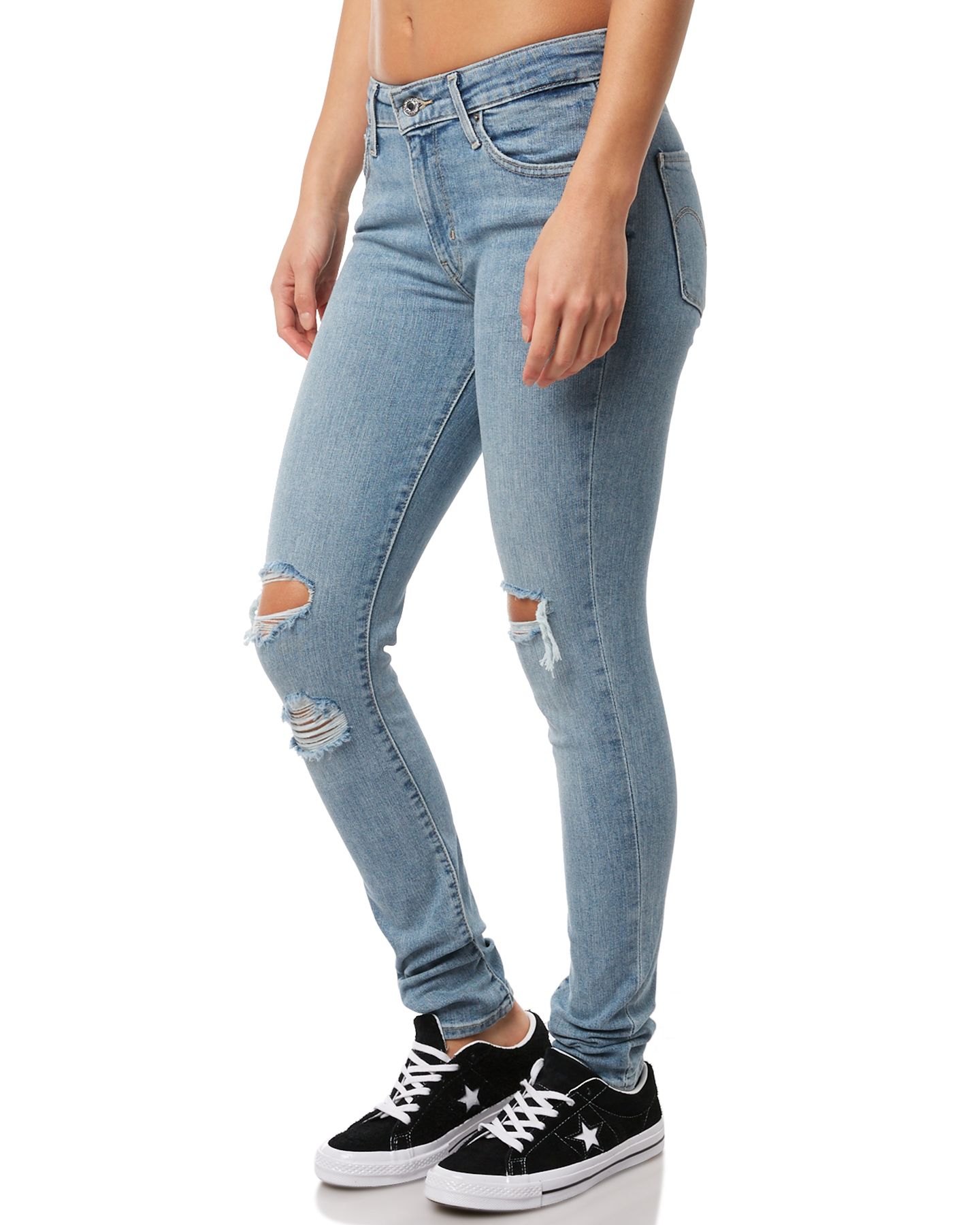 Levis 721 Skinny Womens Jean - Worn And Torn | SurfStitch