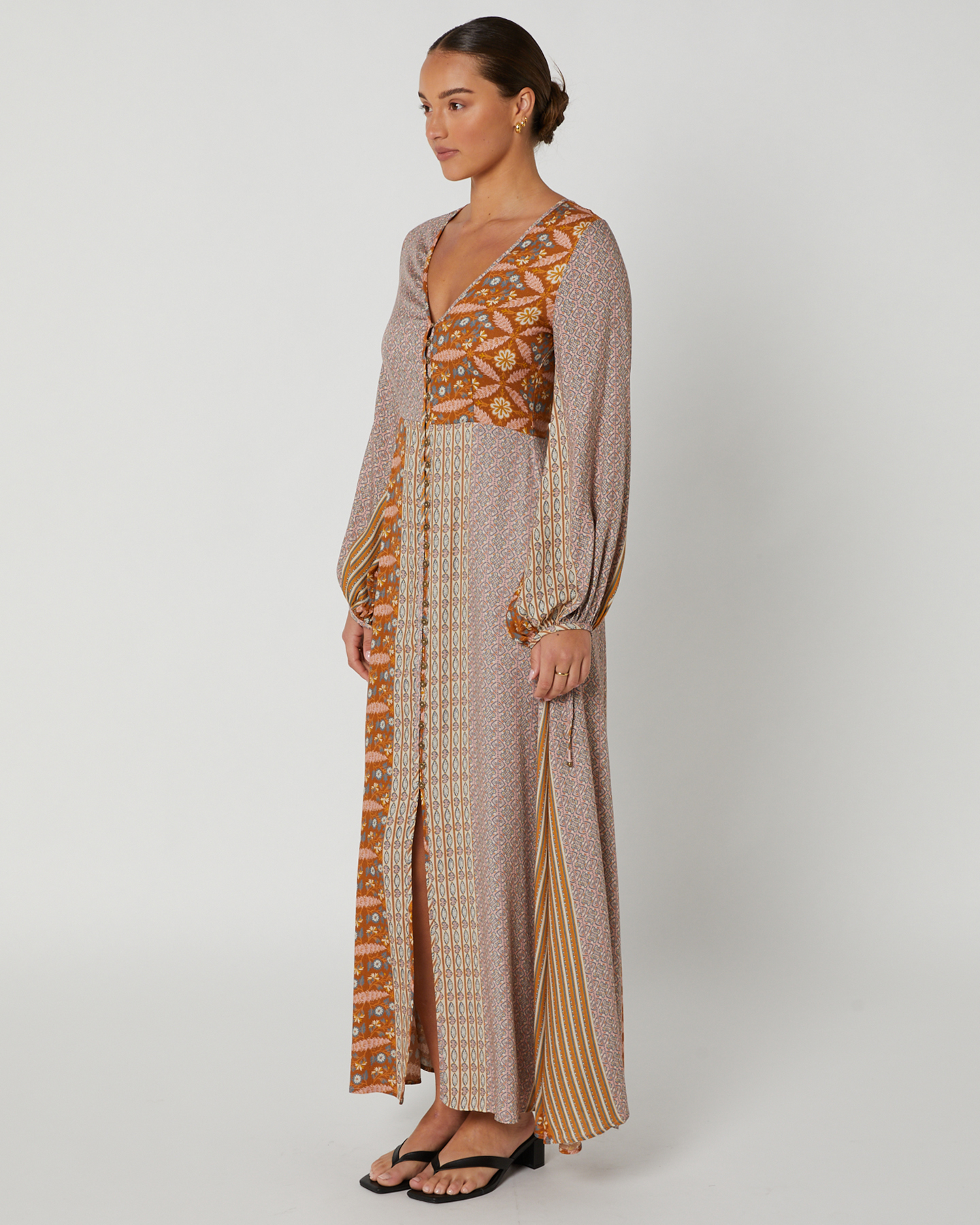 Tigerlily Alora Lola Maxi Dress - Alora Tan Stripe | SurfStitch