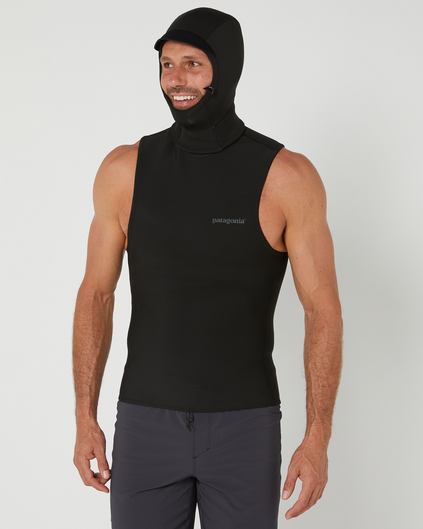Patagonia yulex water heater hooded vest shop