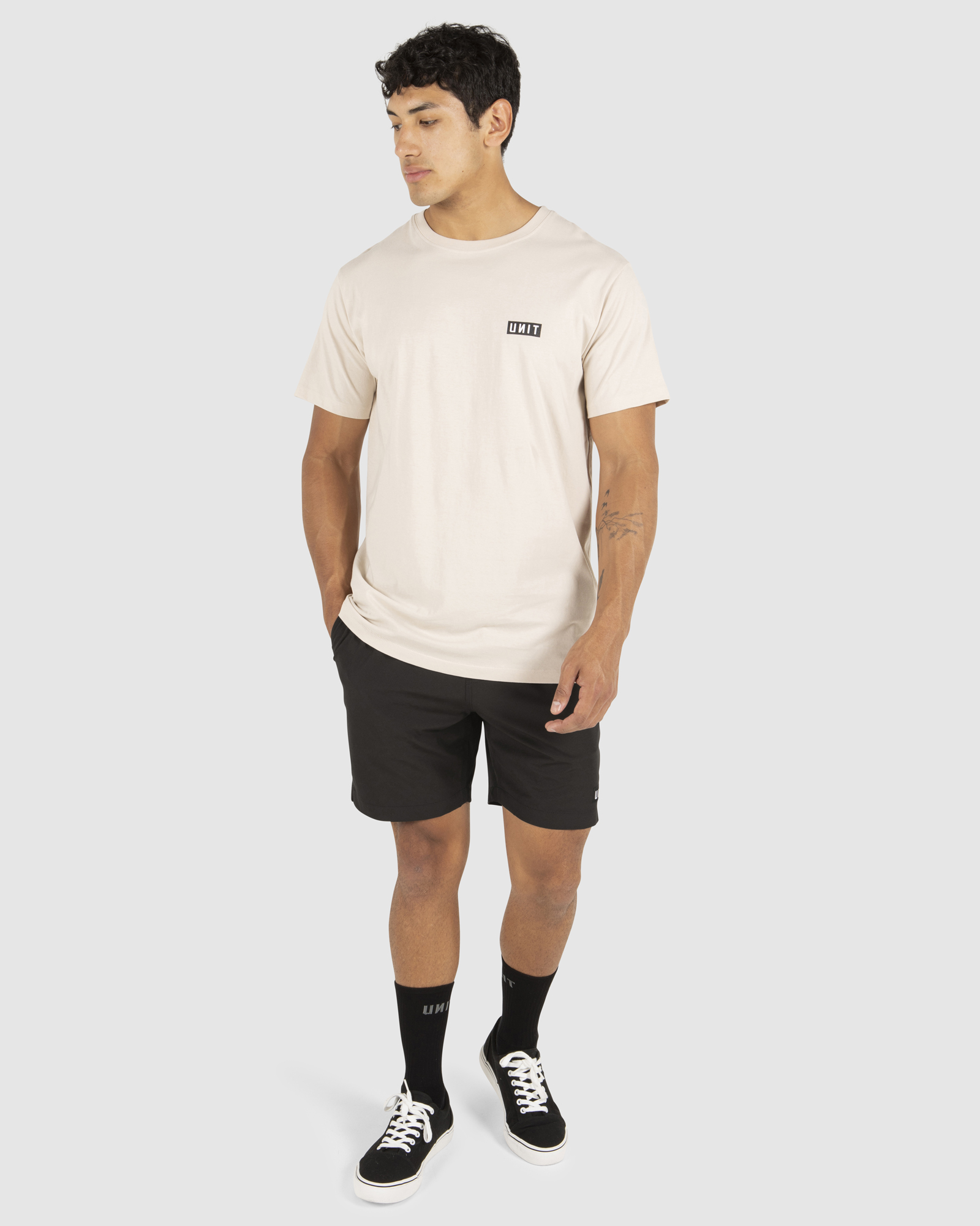 Unit Mens Case T-Shirt - Cement | SurfStitch