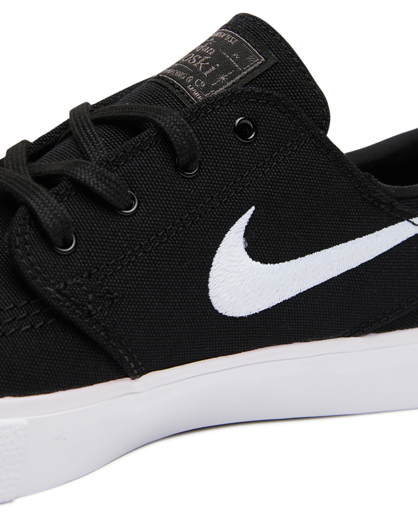 Nike Mens Sb Zoom Janoski Canvas Shoe - Black White | SurfStitch