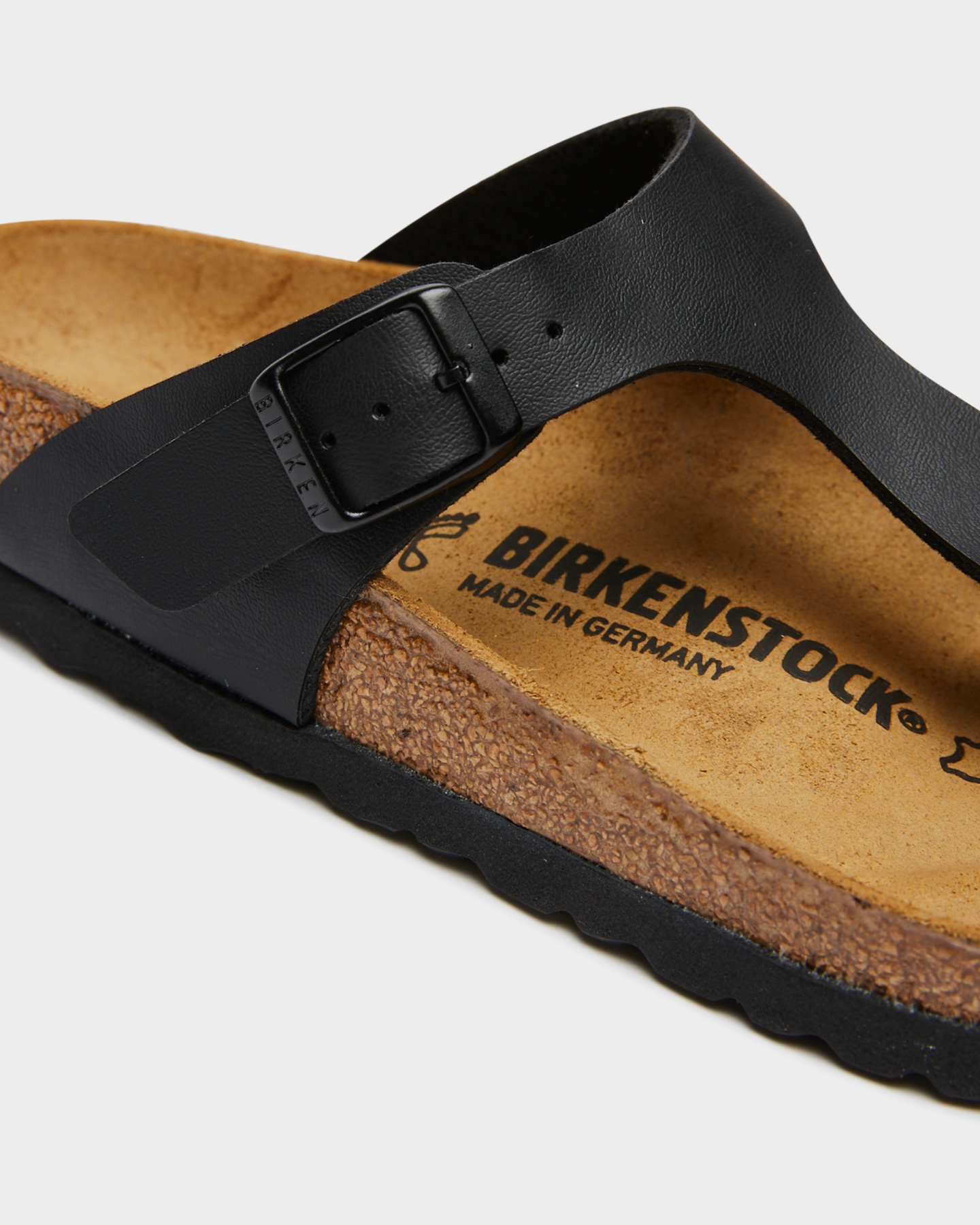 Birkenstock Womens Regular Gizeh Sandal - Black | SurfStitch