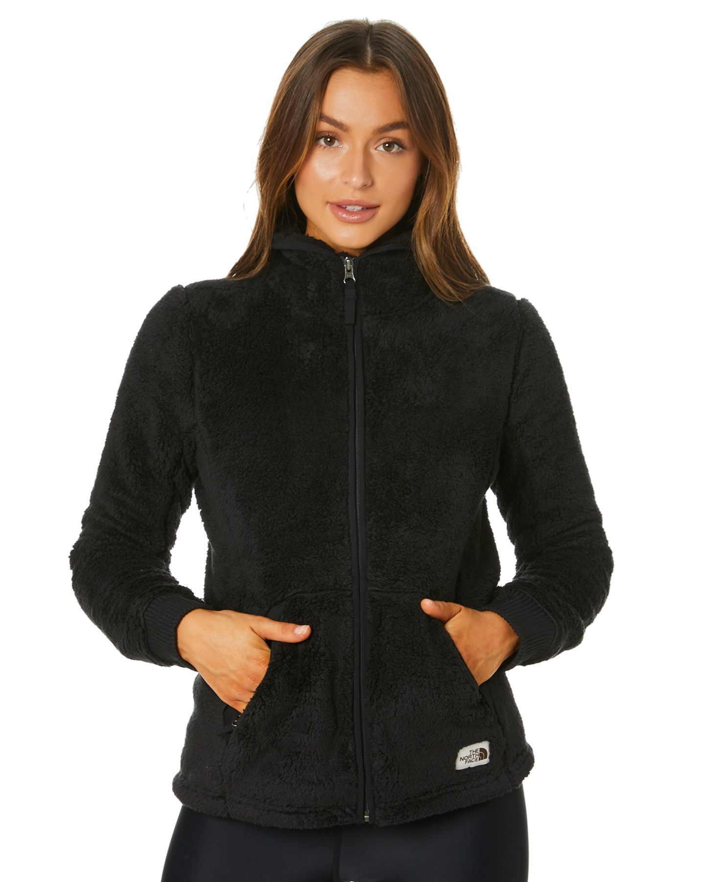 The North Face Womens Campshire Full Zip Sherpa Jacket - Tnf Black