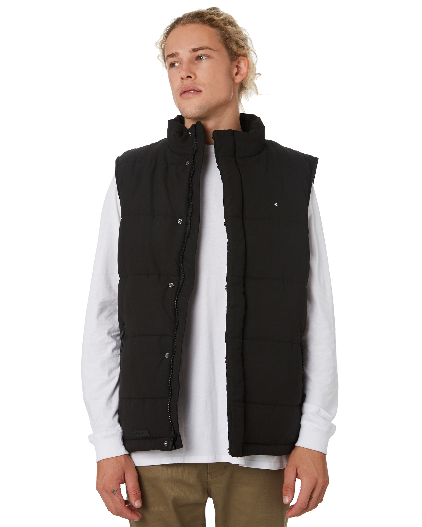 Huffer Huffer Puffer Mens Vest - Black | SurfStitch