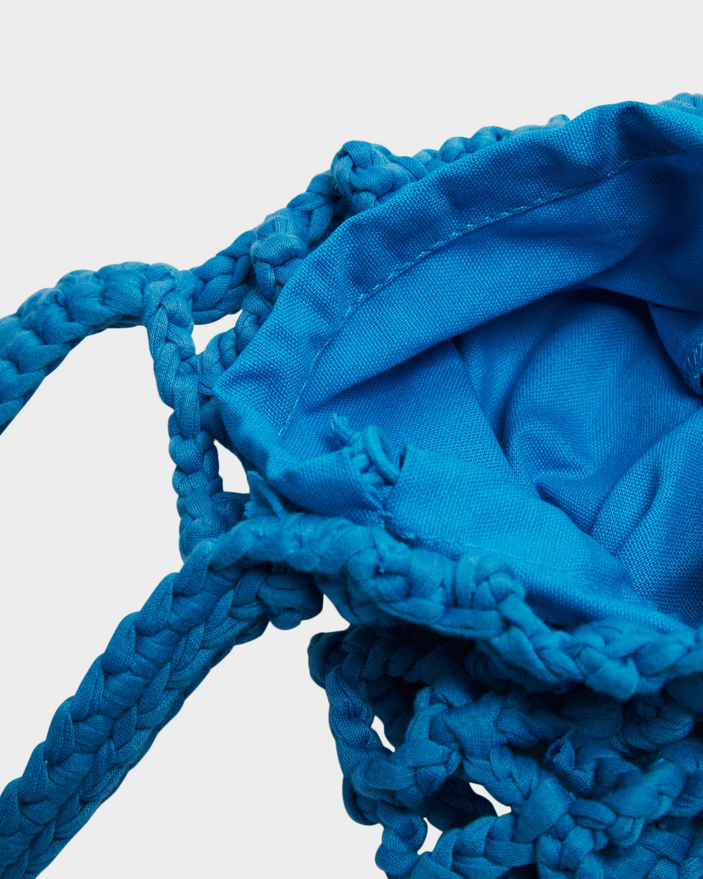 Subtitled Cage Crochet Mini Bag - Blue | SurfStitch