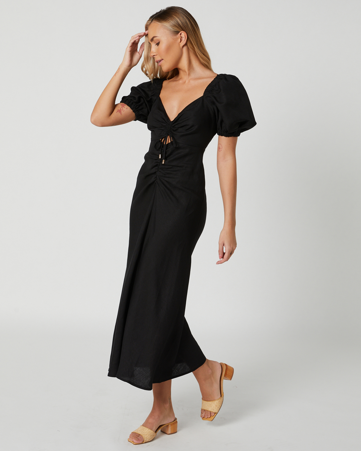 Minkpink Sadira Midi Dress Black SurfStitch