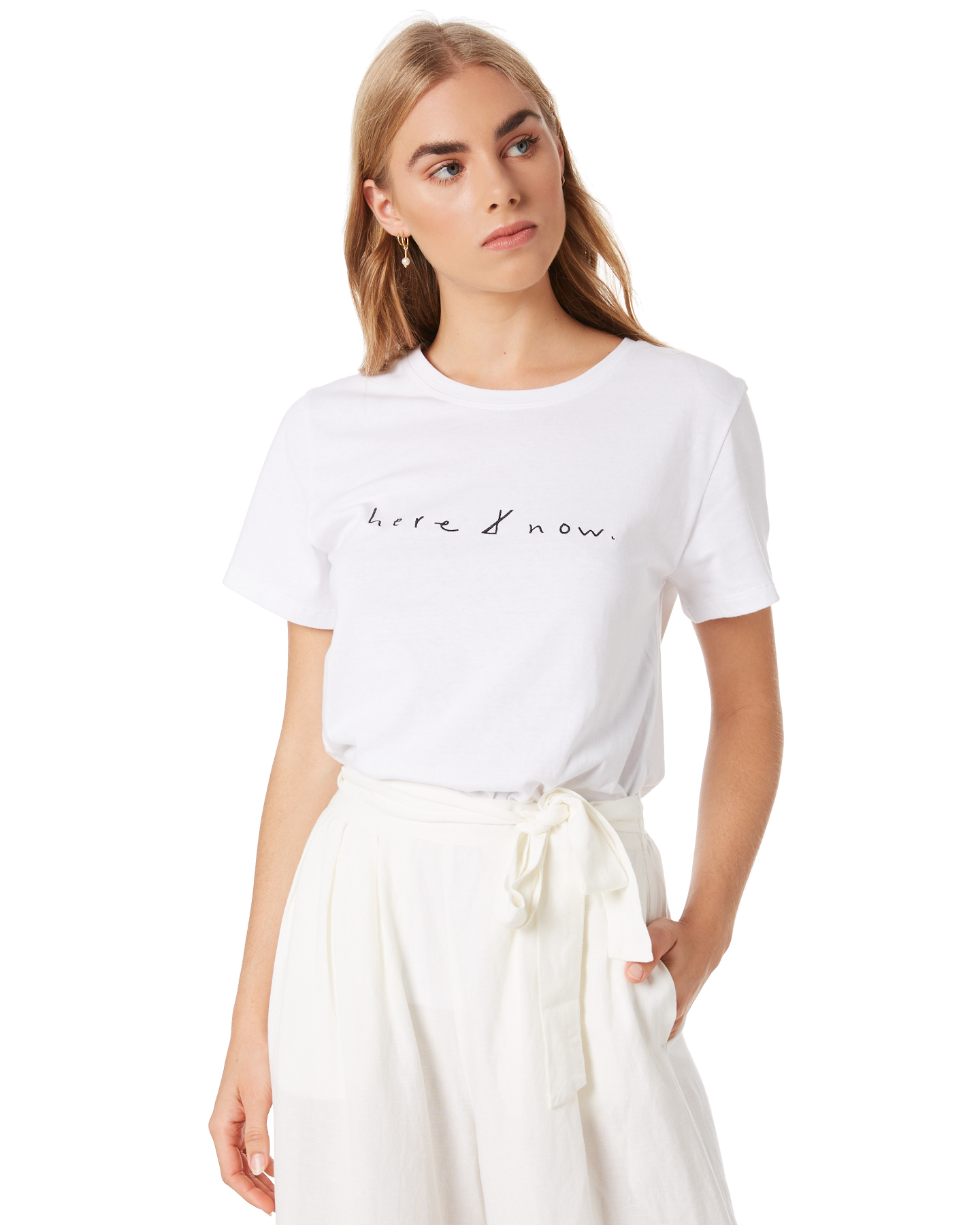 Ginger And Smart Here And Now Tee - White | SurfStitch