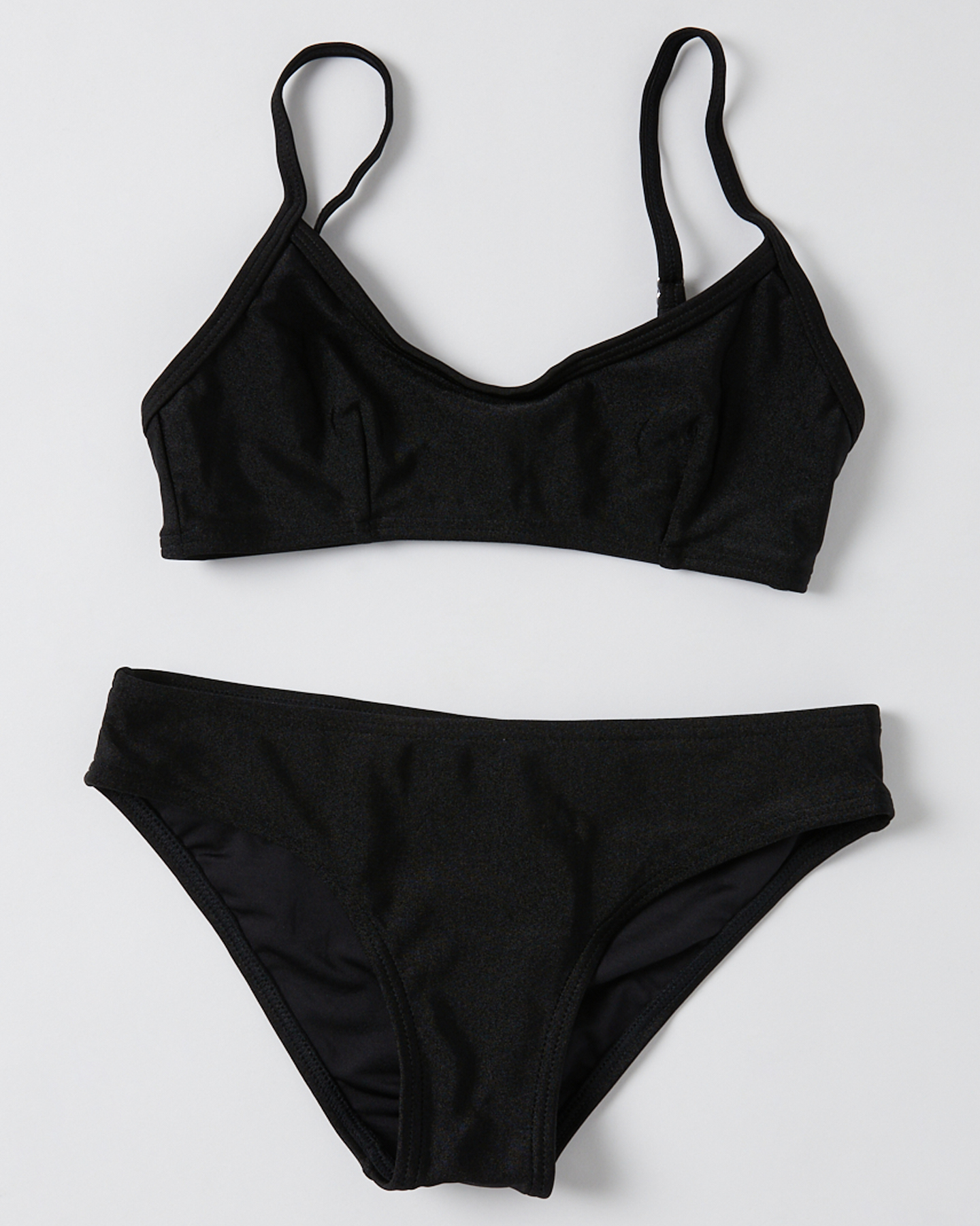 Swell Girls Essential Bikini Set - Black | SurfStitch