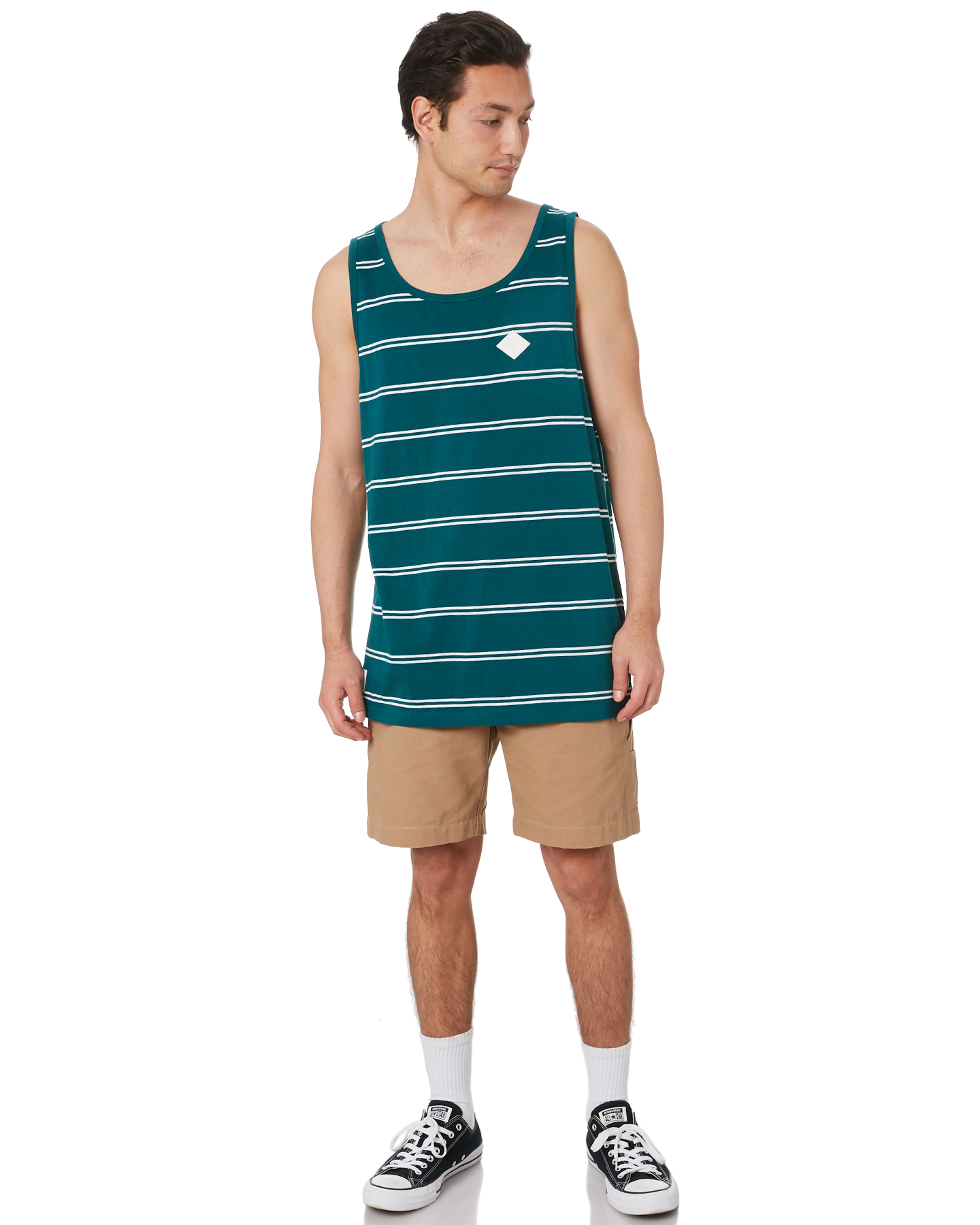 striped running singlet